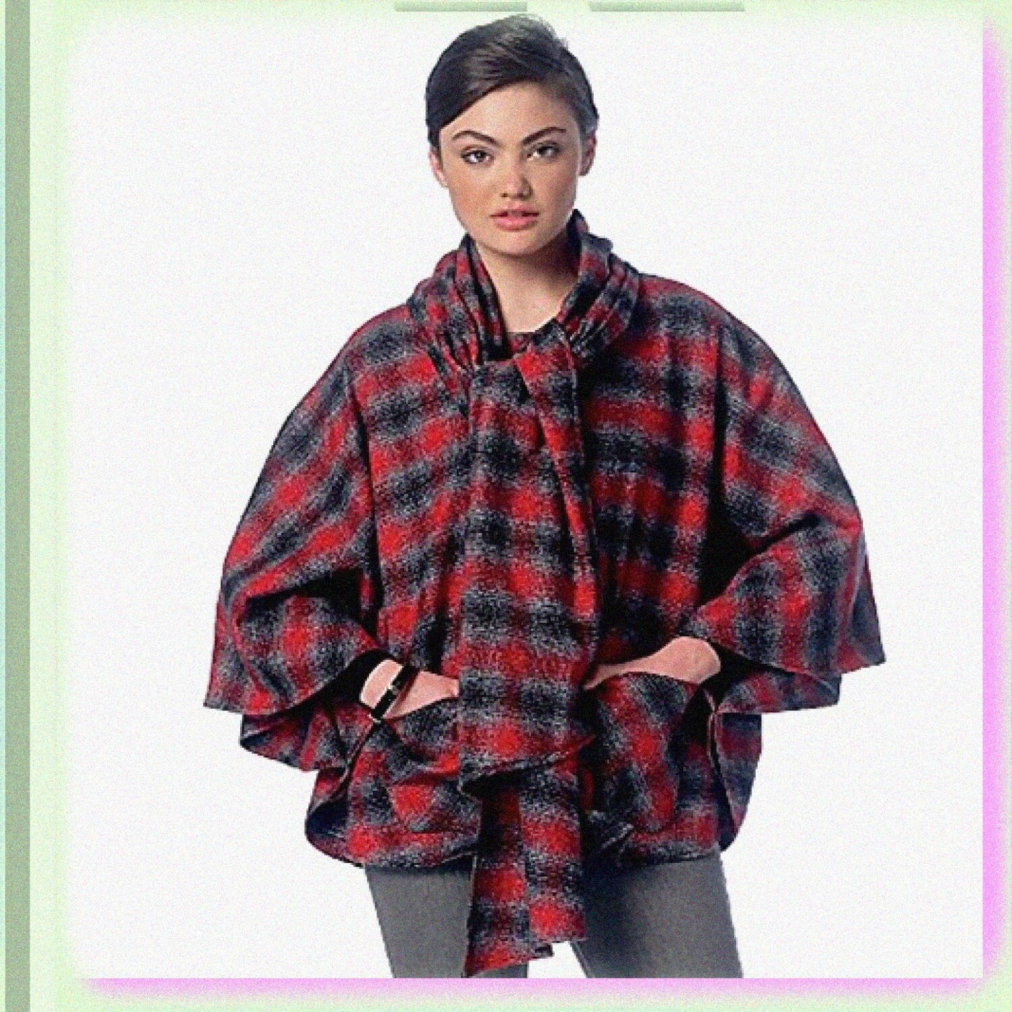 Rainbow Comfort Ponchos Multi-Color ZZ Size