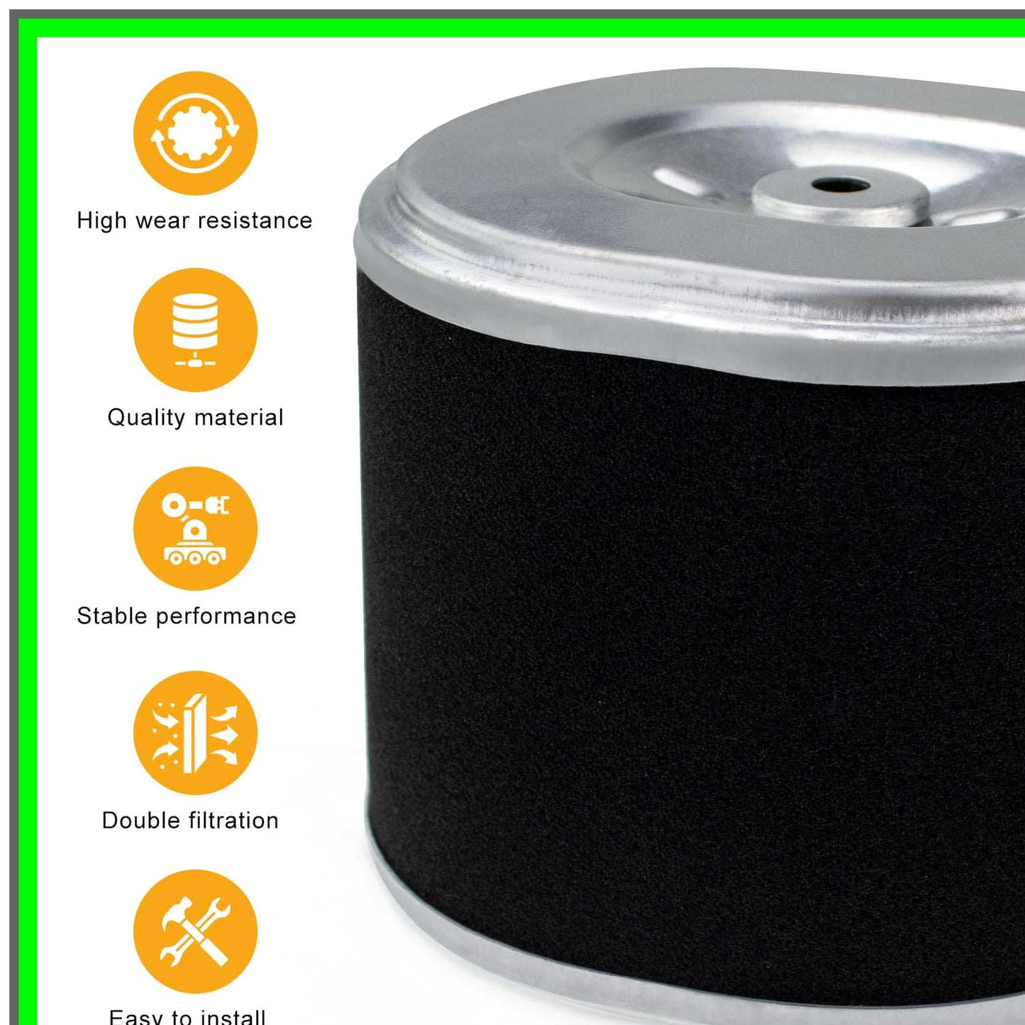 Honda Air Filter for GX340 GX390 Engines and Pressure Washers 17210-ZE3-505