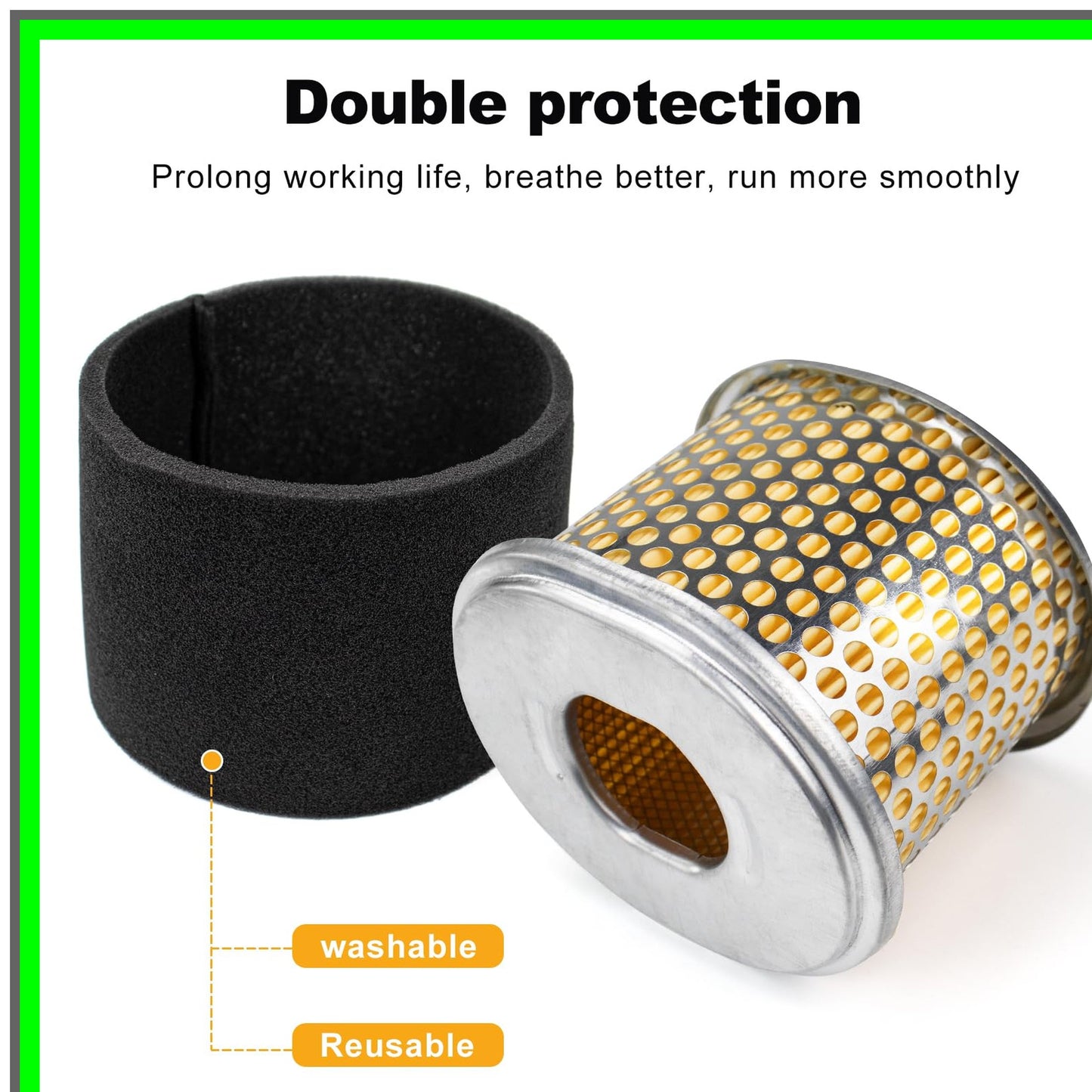 Honda Air Filter for GX340 GX390 Engines and Pressure Washers 17210-ZE3-505