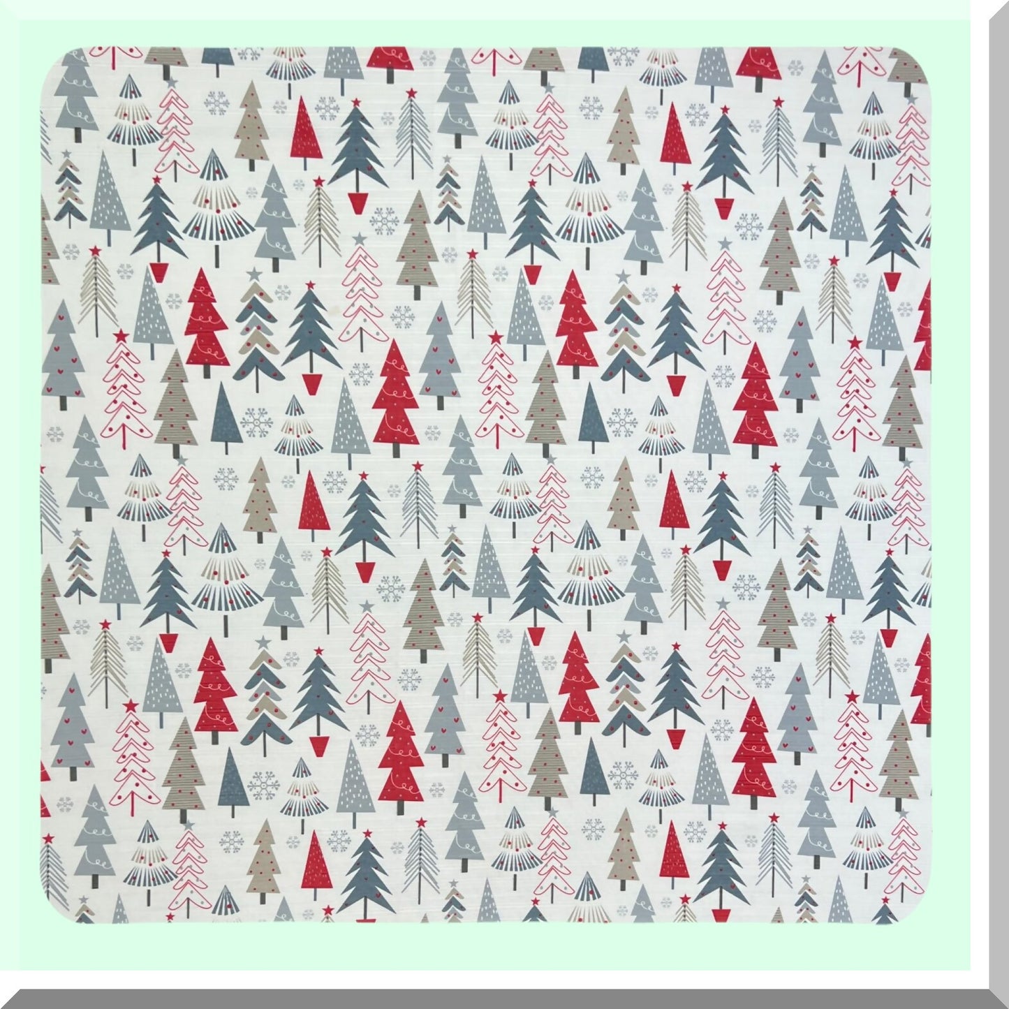 Holiday Winter Forest Fabric Shower Curtain