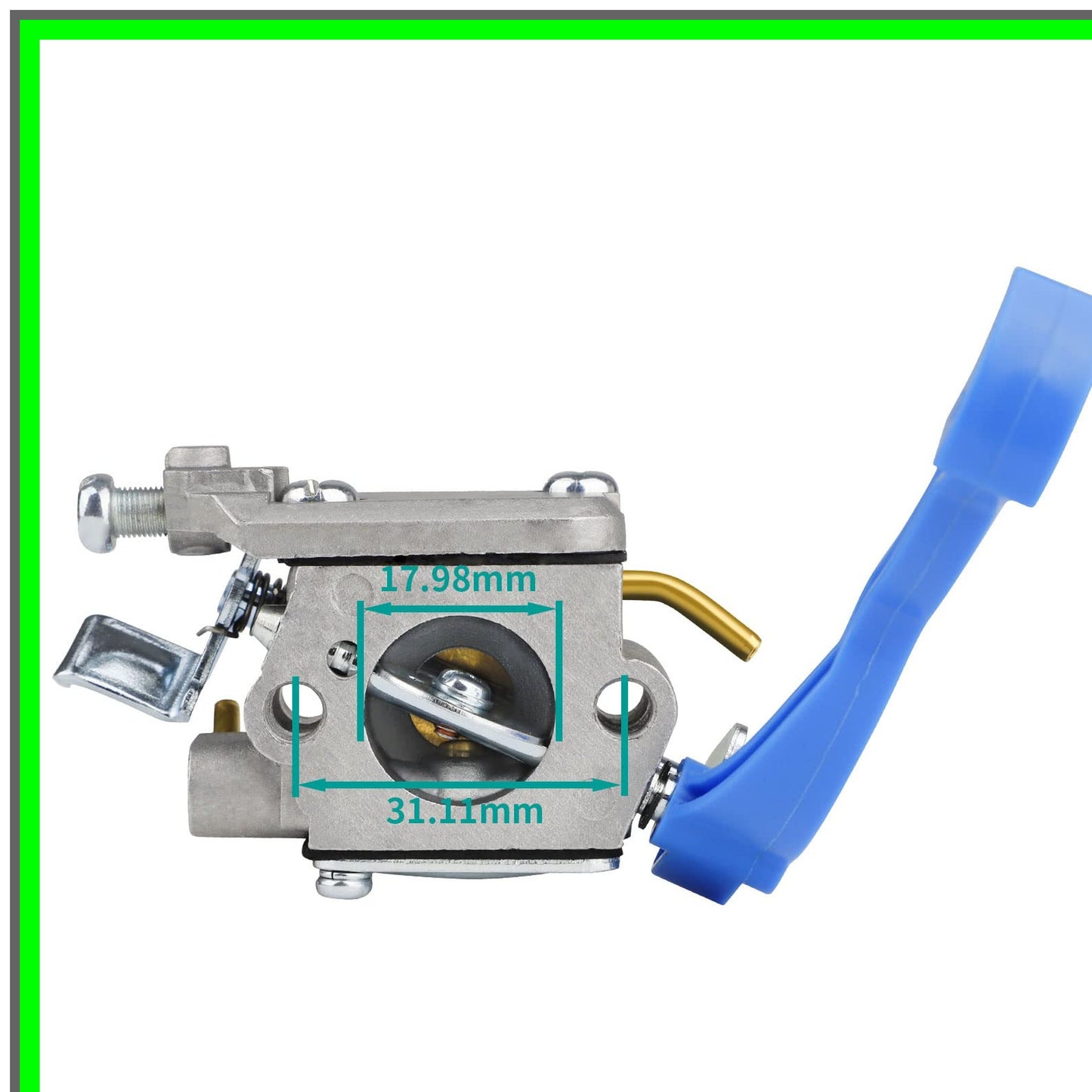 Husqvarna 125BV Carburetor Replacement Kit with Air Filter and Fuel Line