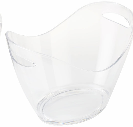 Clear Acrylic Wine Bucket Holds 4 Bottles
