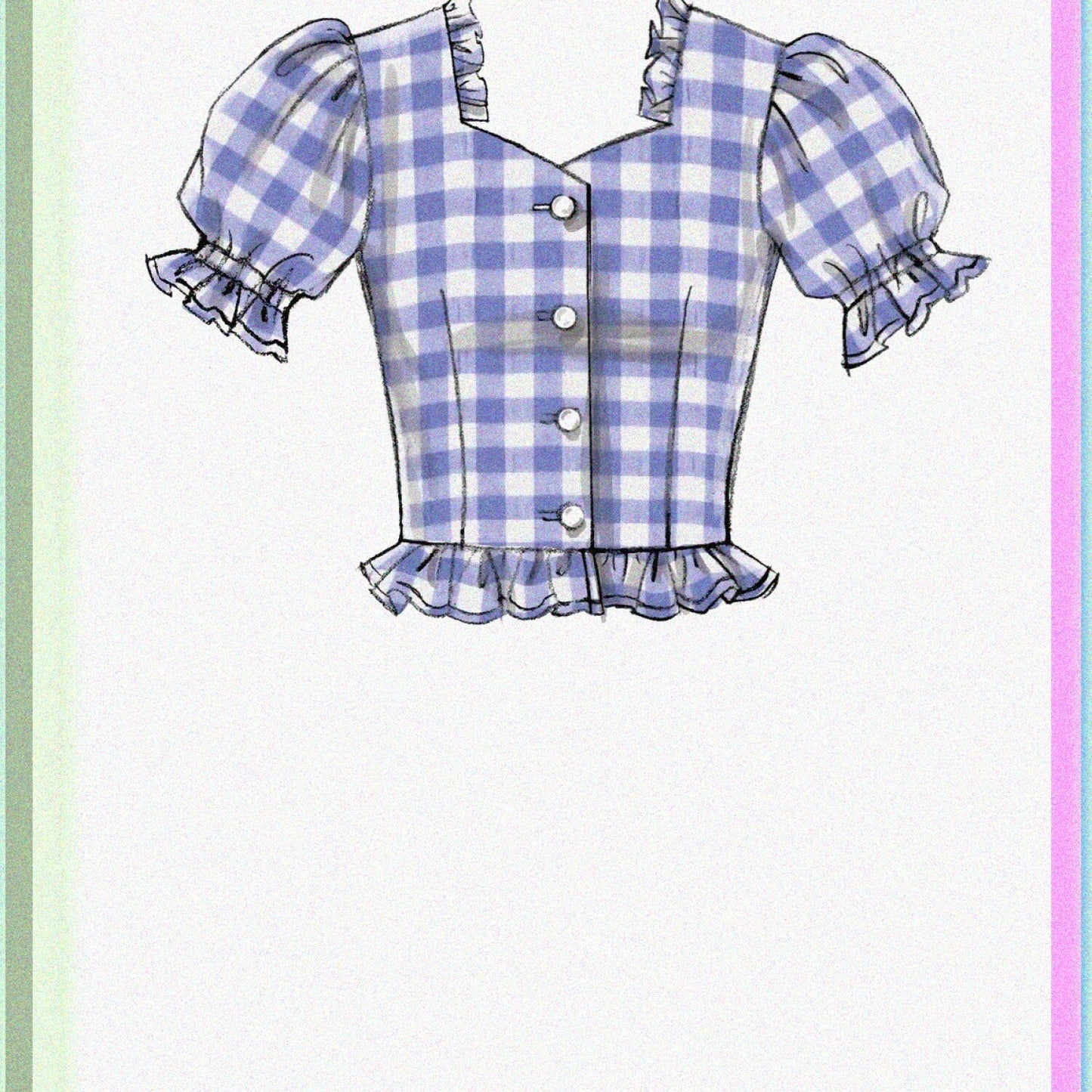 Sewing Kit for 4 Women's Blouses, Sizes 6-14