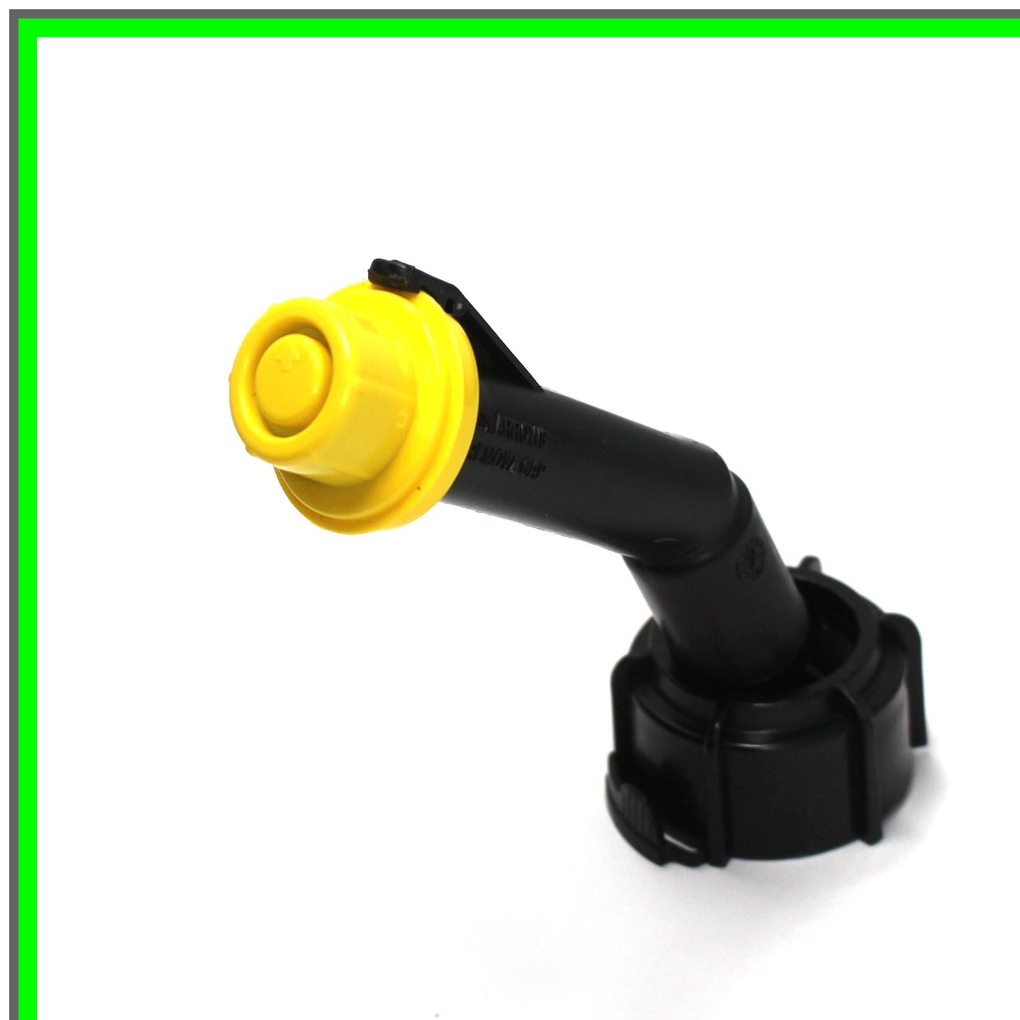 Yellow Spout Caps for Gas Cans - 3 Pack Top Hat Style Replacement