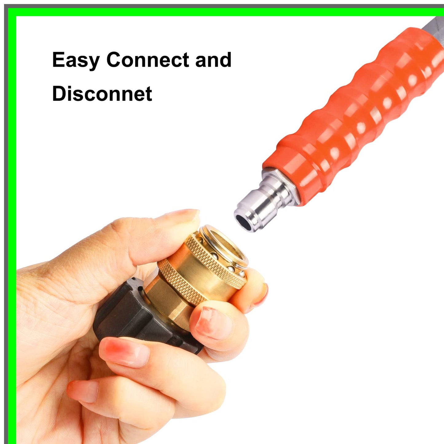Pressure Washer Quick Connect Adapter Set for M22 and 3/8 Inch Fittings