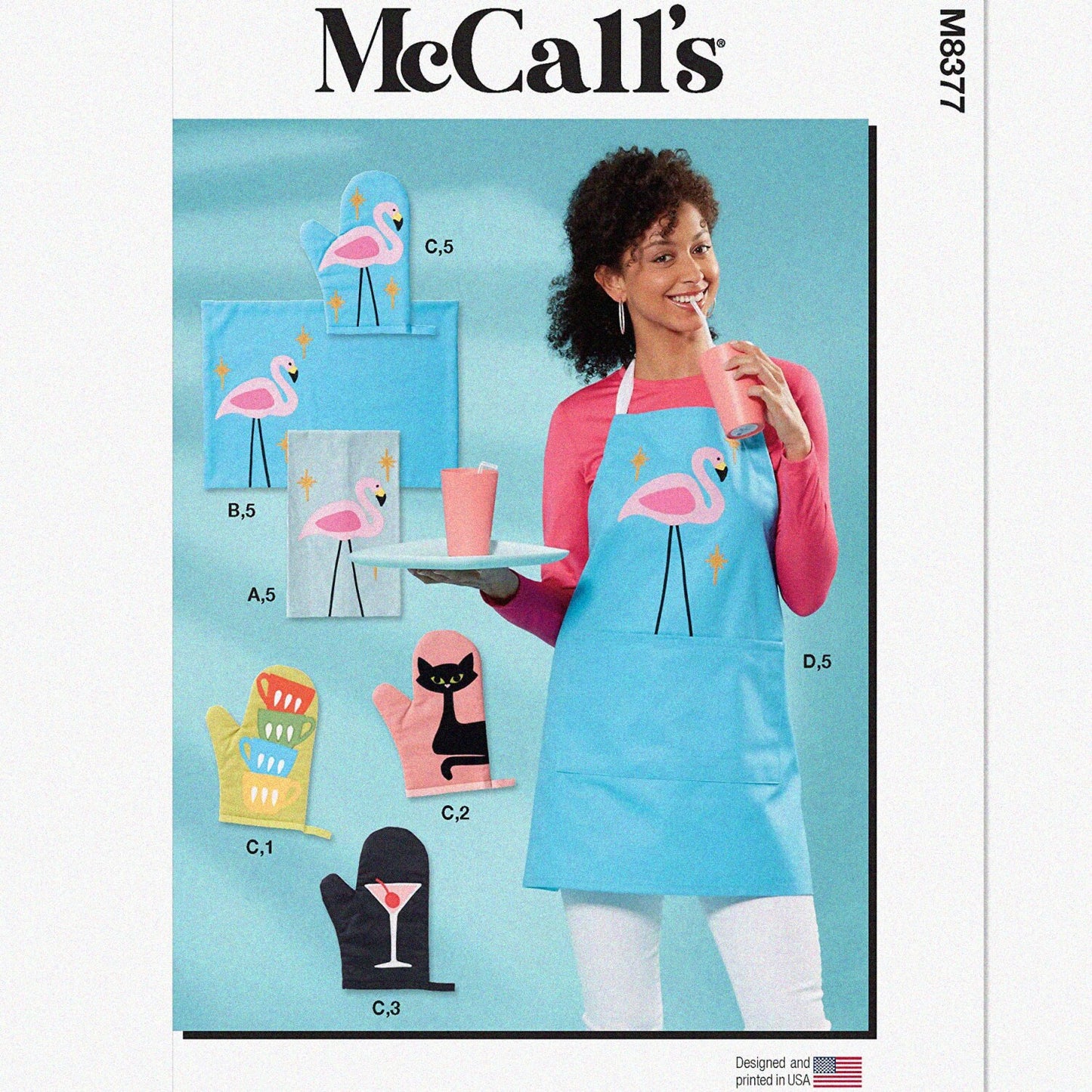 Kitchen Accessories and Apron Sewing Pattern Kit