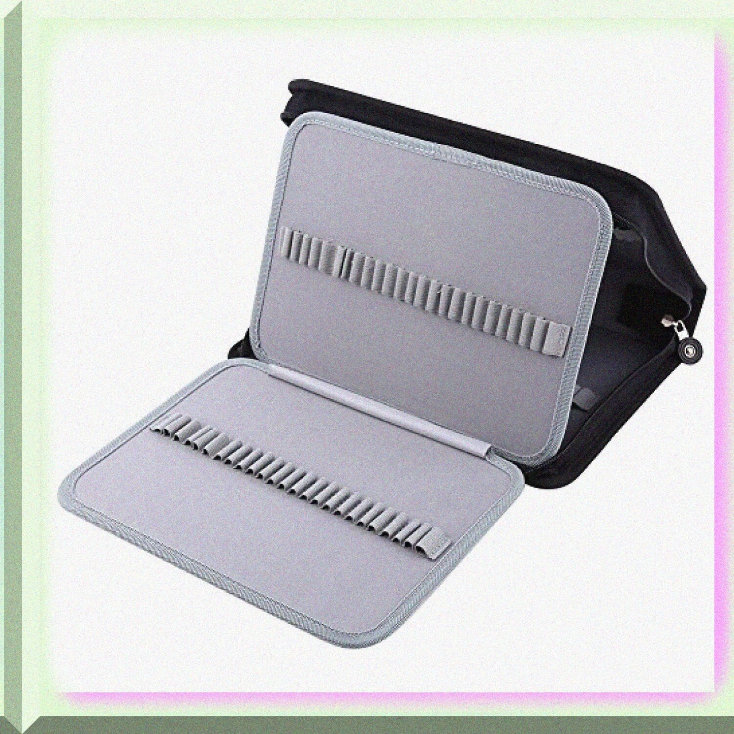 150 Slots PU Leather Fabric Pencil Case