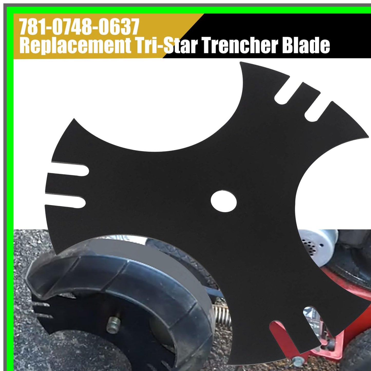 Tri-Star Edger Blade Replacement for MTD Troy-Bilt 9x5/8 Inch Center Hole