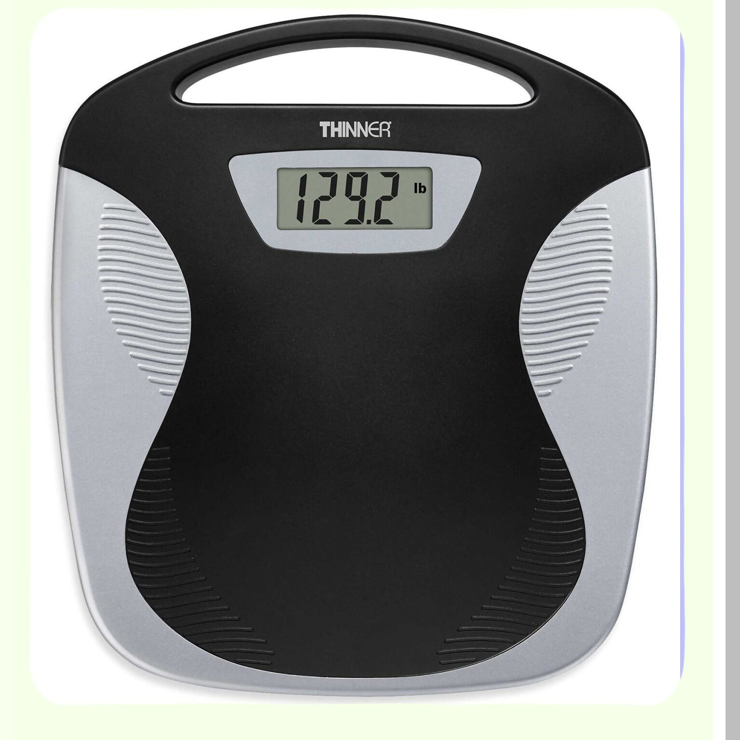 Digital Portable Bathroom Scale Black/Silver