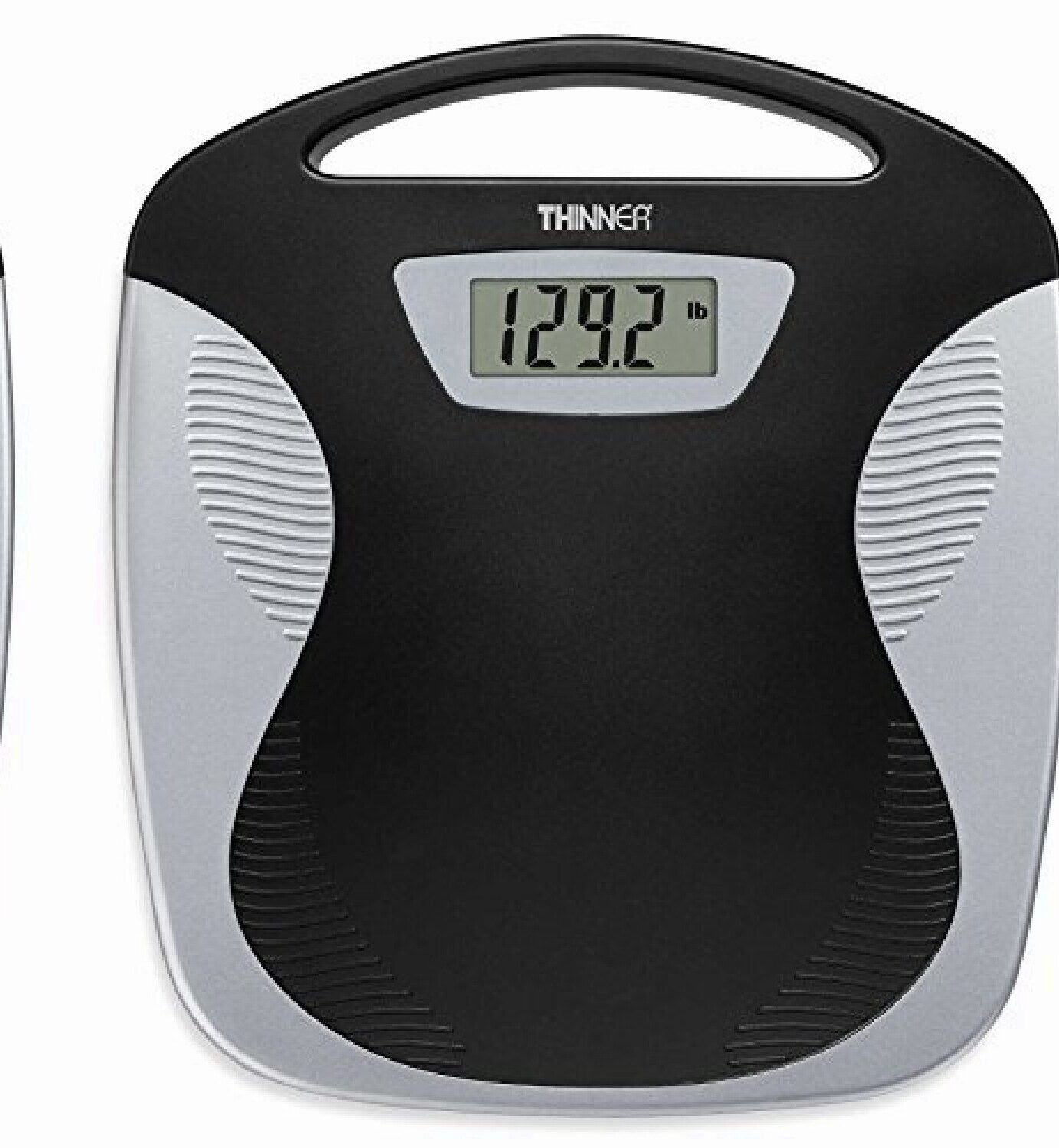 Digital Portable Bathroom Scale Black/Silver