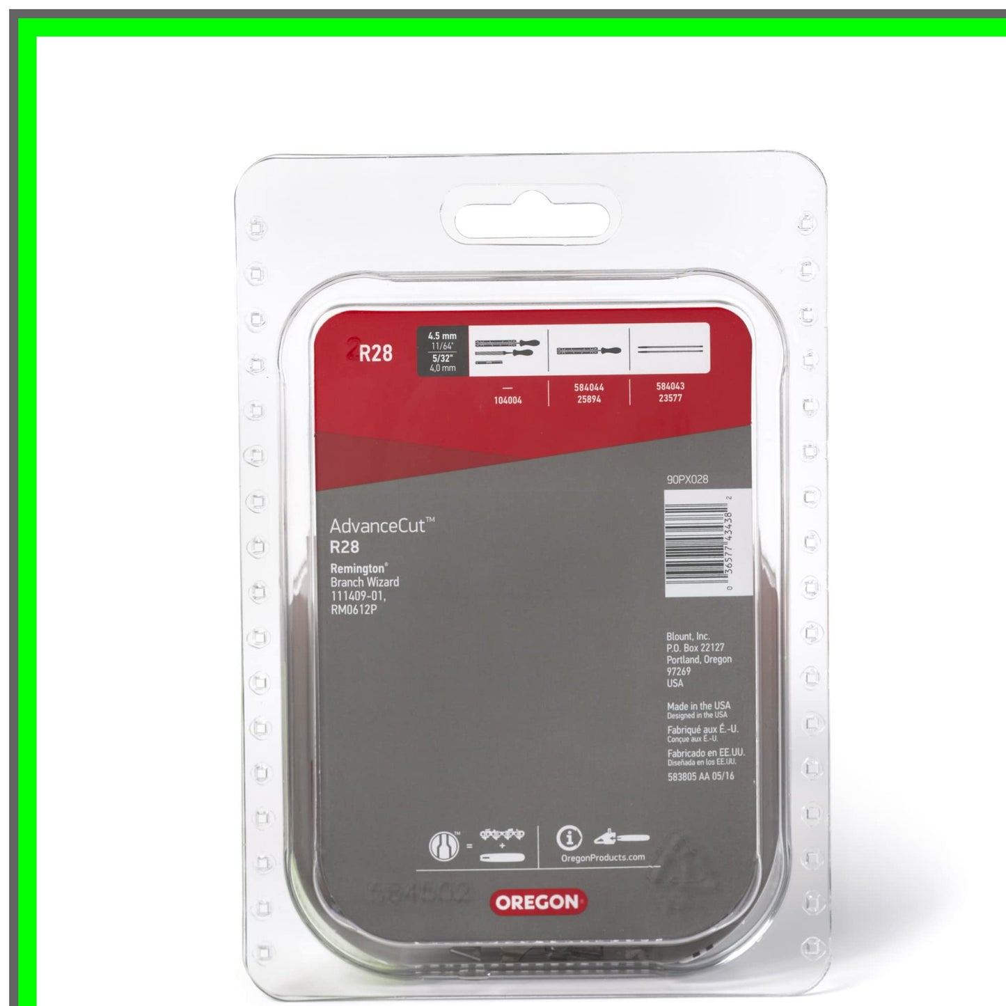 AdvanceCut 28 Drive Link Replacement Chain for 6" Pole Saws and Chainsaws