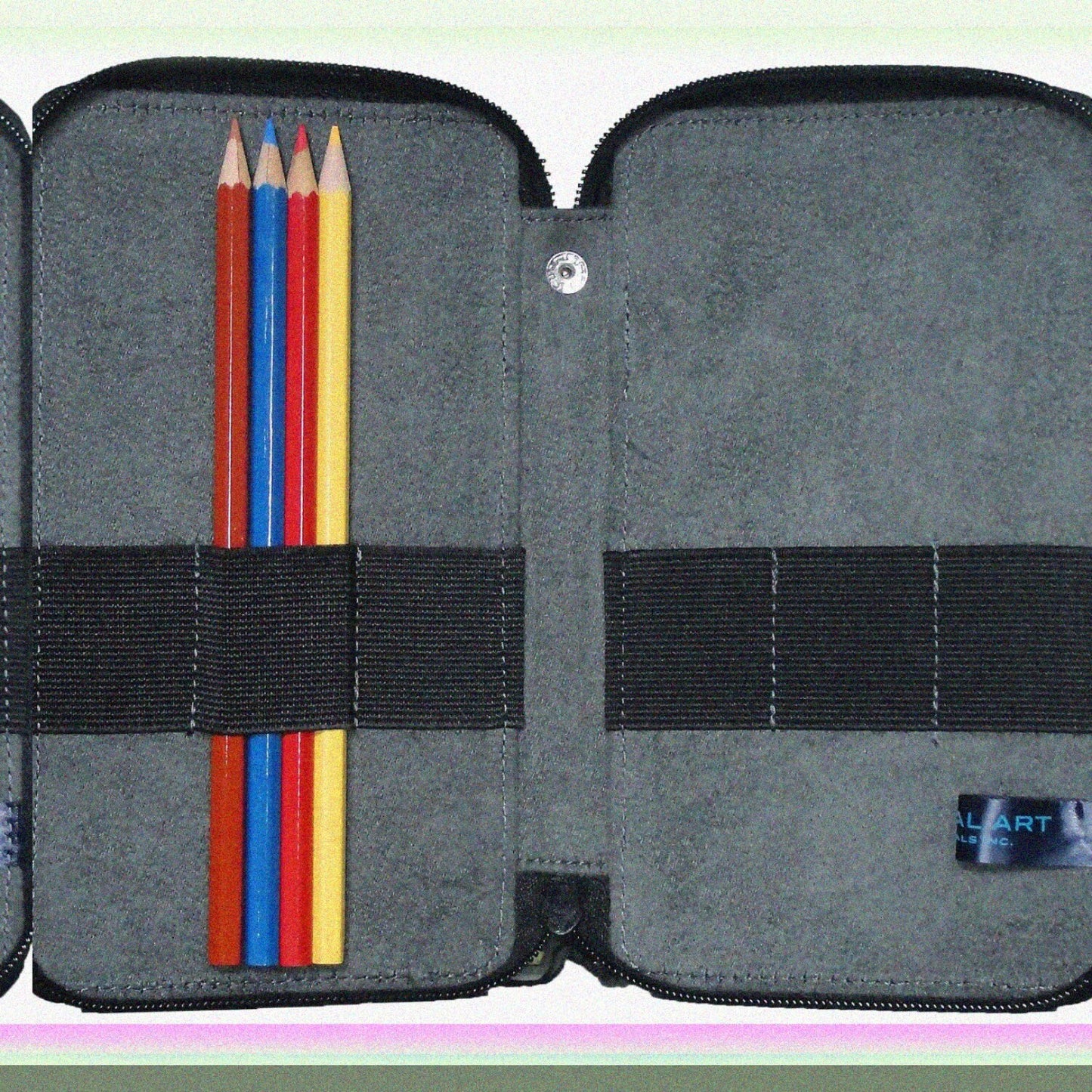 Canvas Storage Case for Pencils, Markers, Pens, Art Supplies