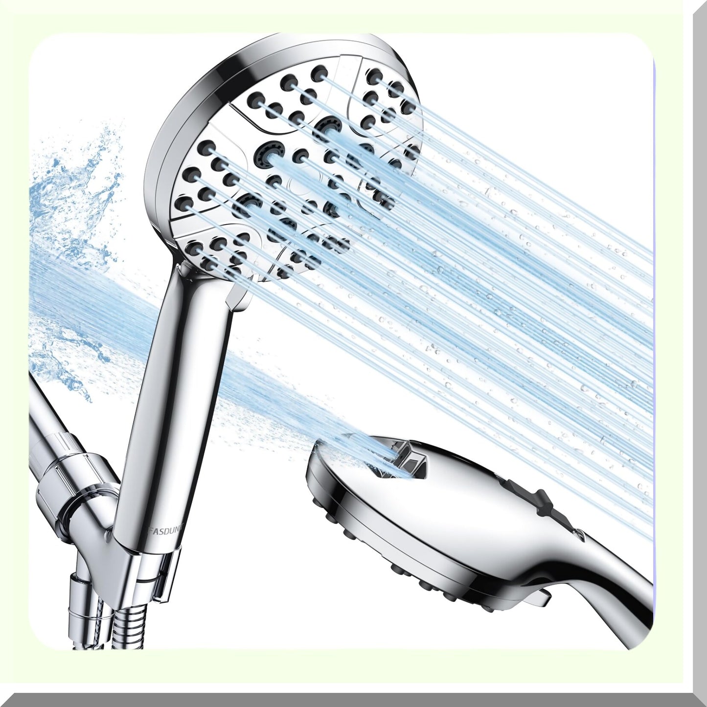 High Pressure Shower Head with Handheld Chrome