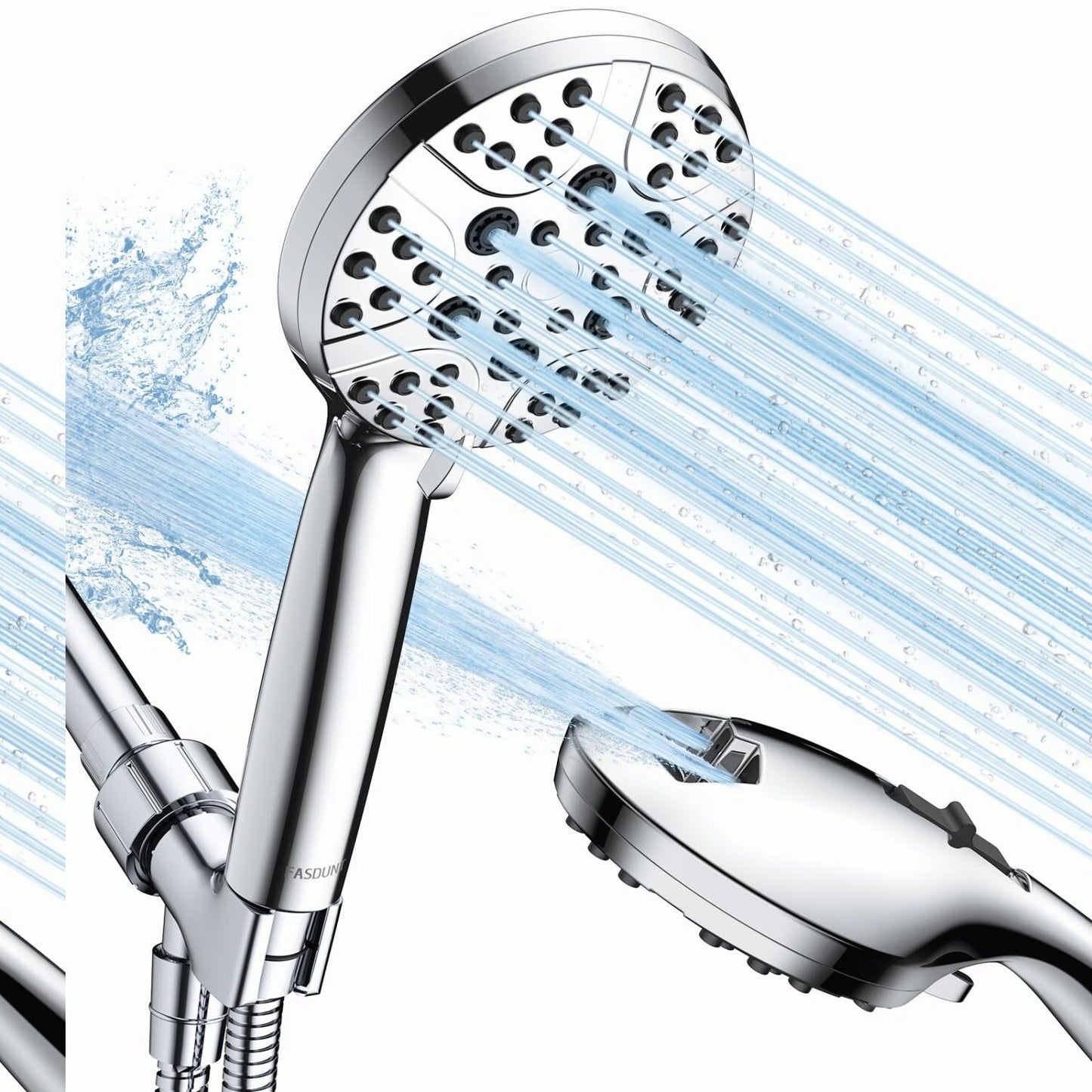 High Pressure Shower Head with Handheld Chrome