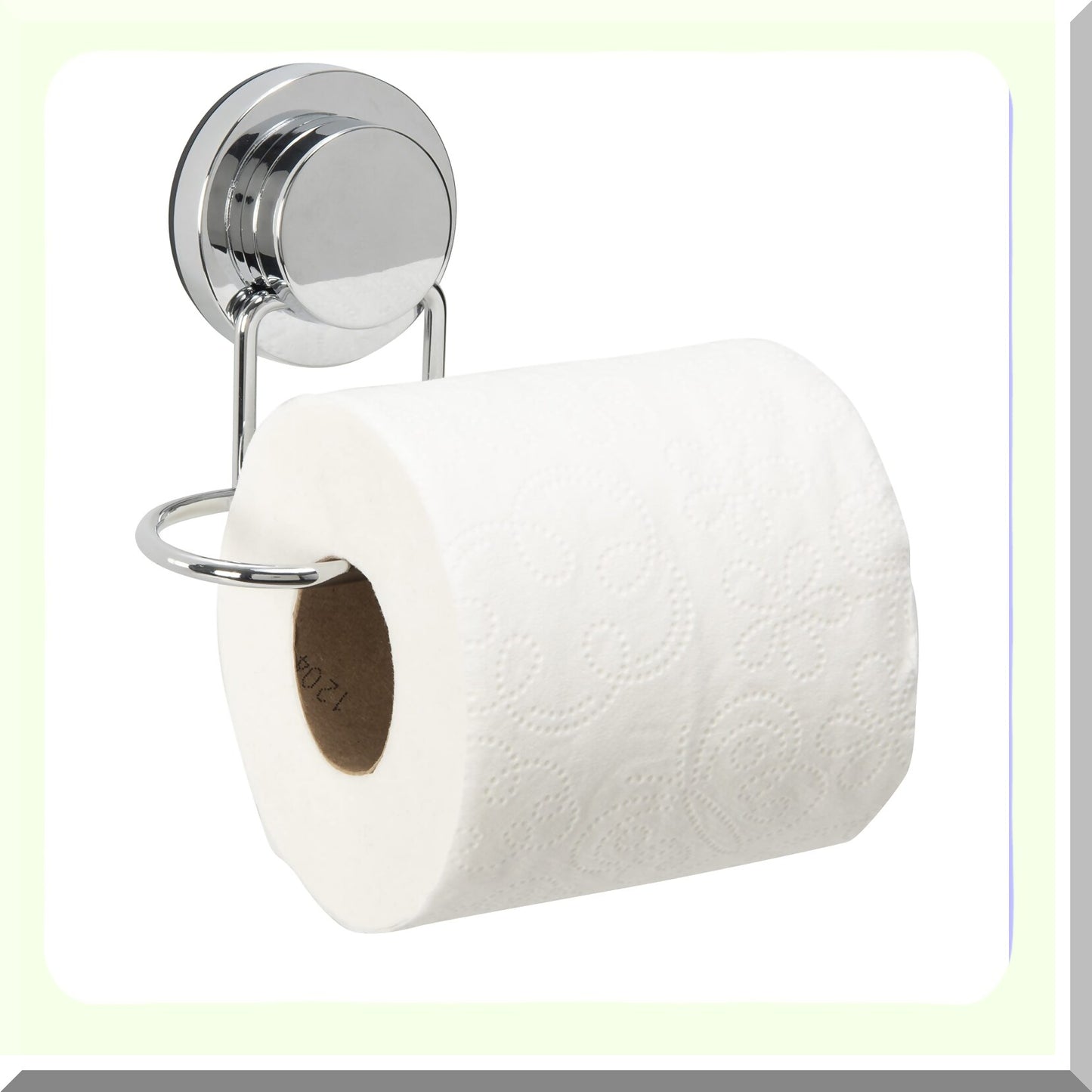 Suction Cup Toilet Paper Holder Chrome