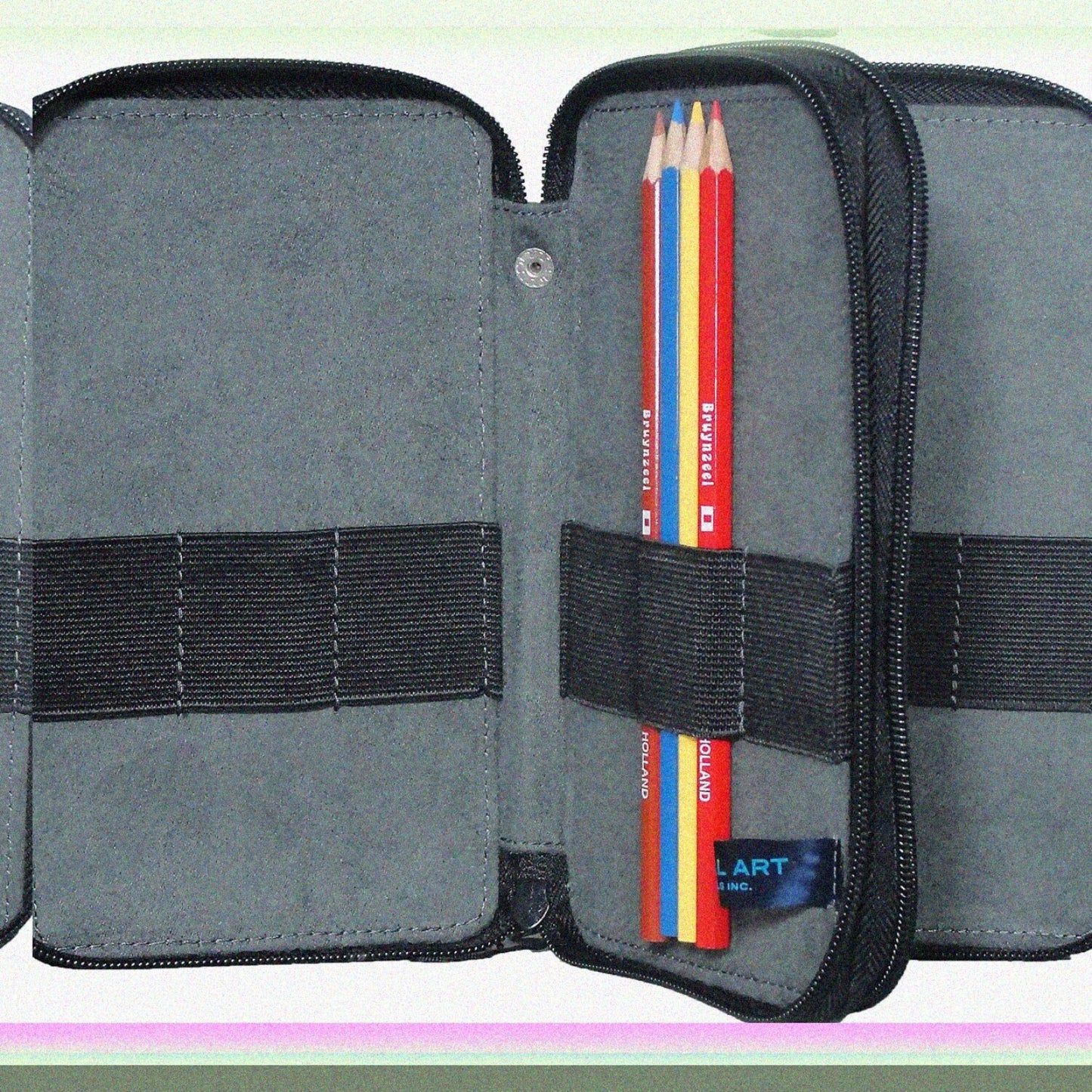 Canvas Storage Case for Pencils, Markers, Pens, Art Supplies