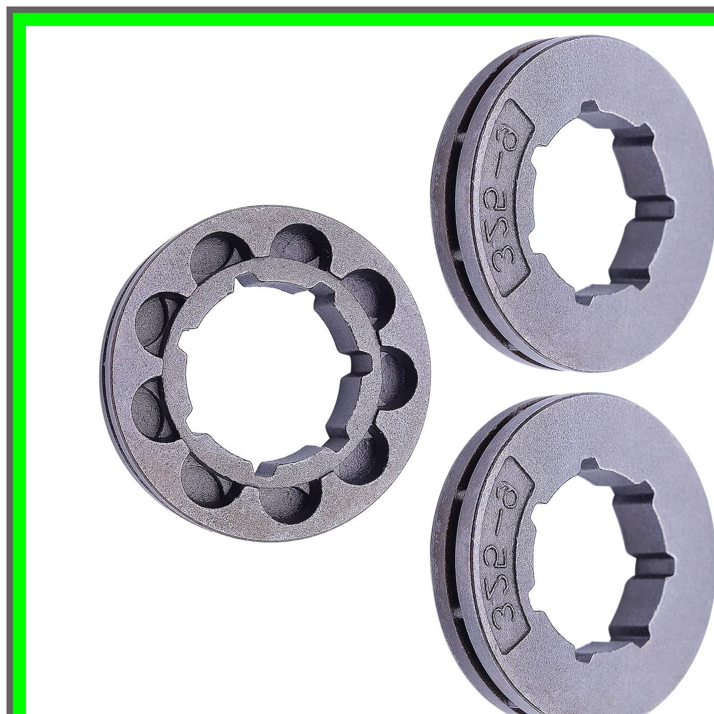Chainsaw Sprocket Rim Kit 325" 9T Compatible with Stihl Husqvarna Jonsered Poulan