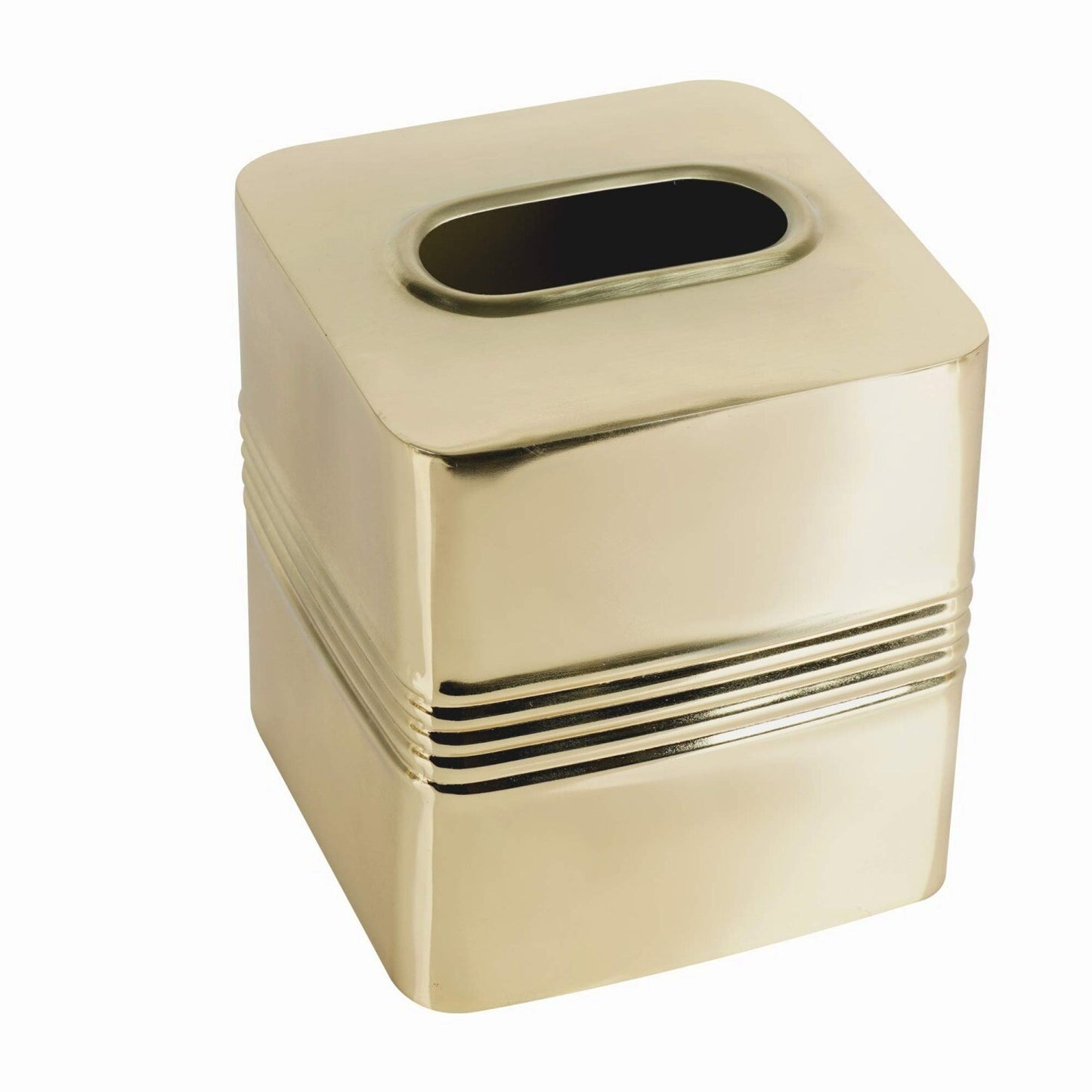 Stainless Steel Square Tissue Box Cover Gold