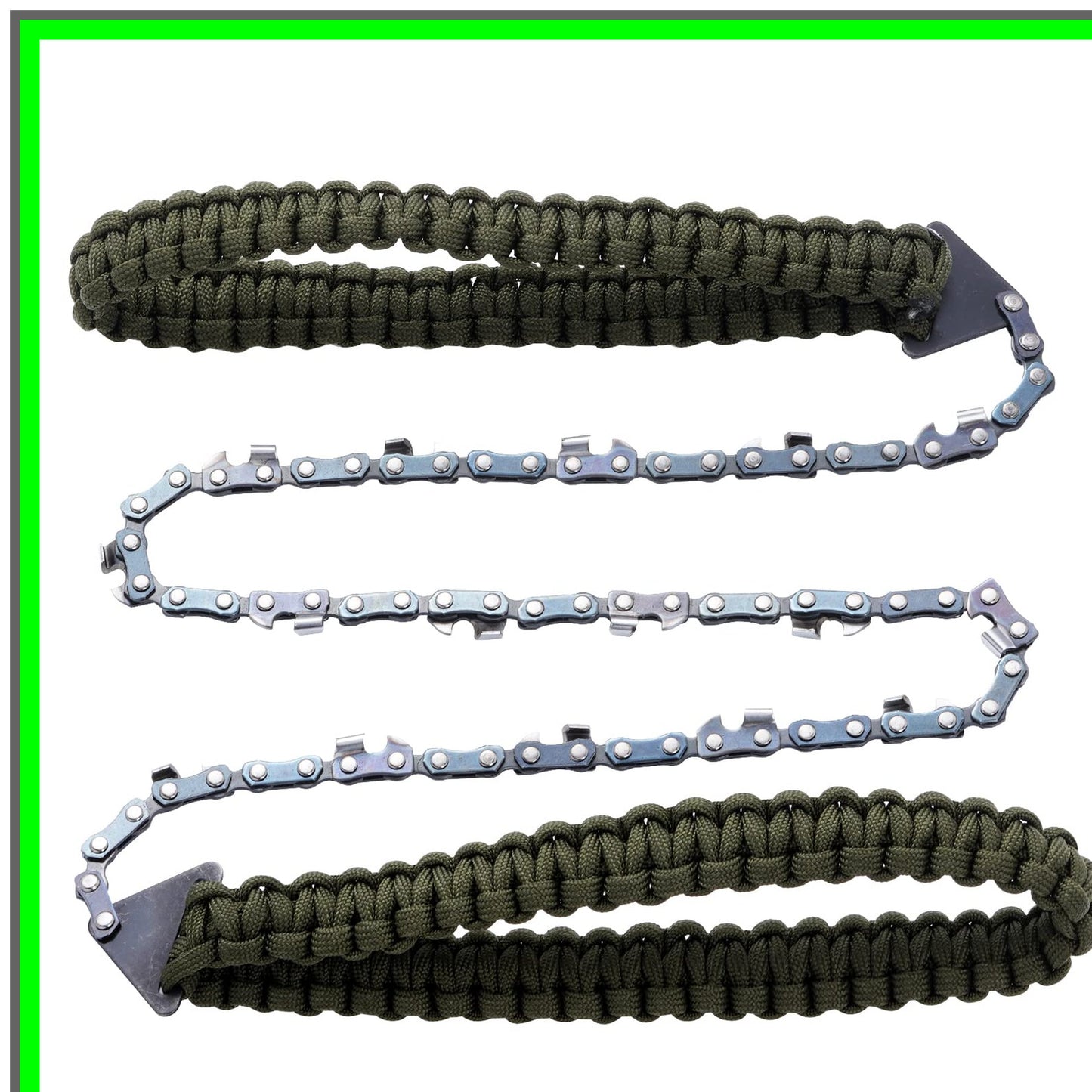 Compact Folding Chainsaw with Paracord Handle for Outdoor Survival Gear