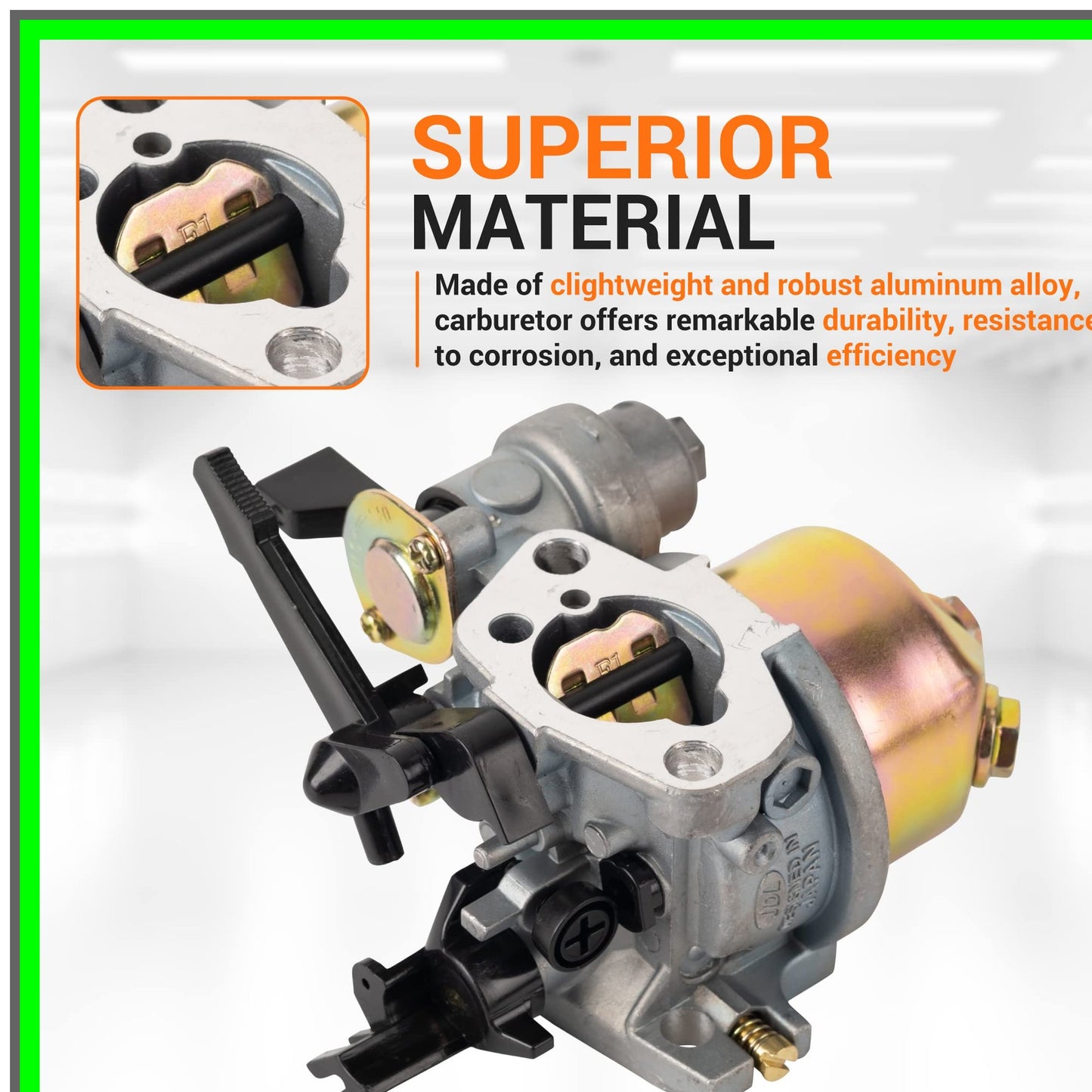 Honda GX Series Carburetor Kit with Gaskets and Fuel Line for 5HP Engines