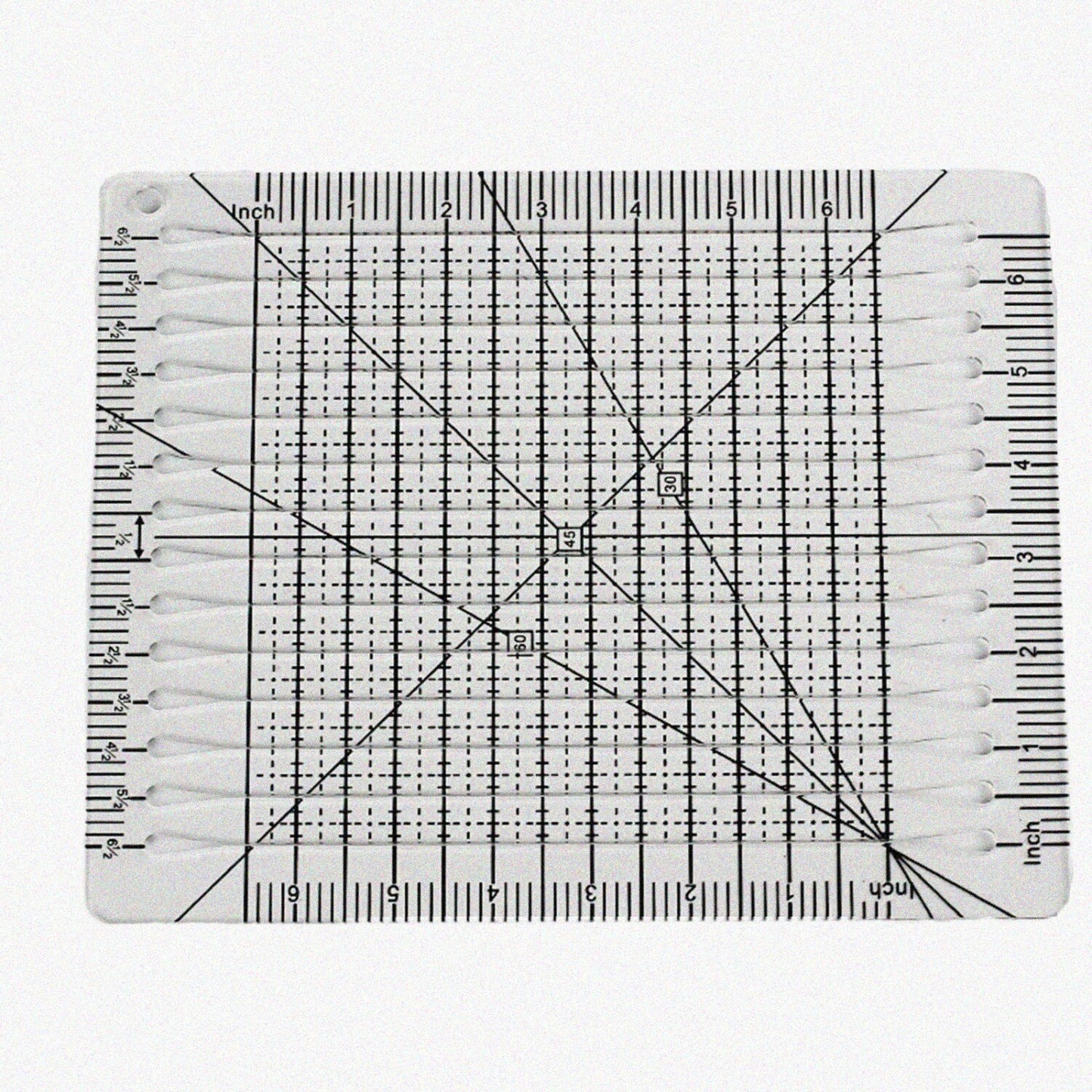 Slotted Quilting Ruler 3mm Acrylic for Patchwork