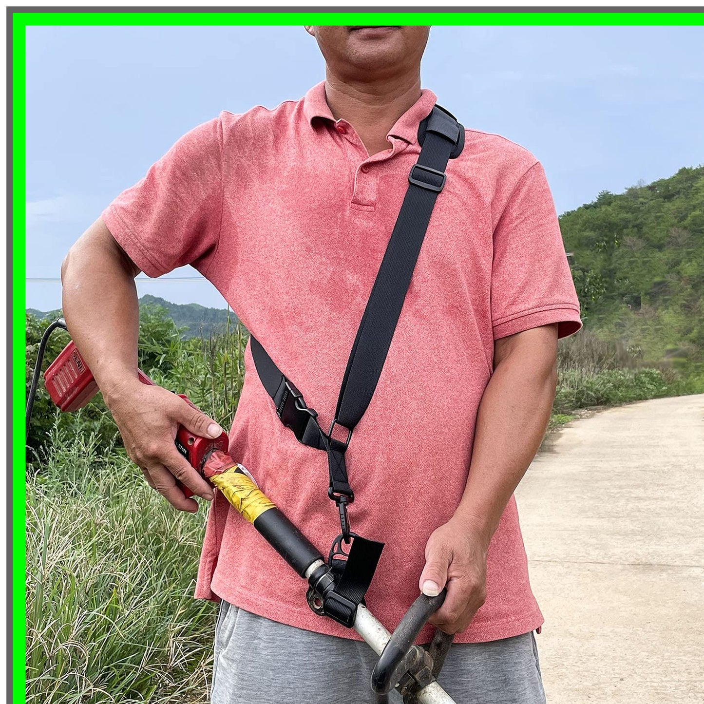 Ergonomic Trimmer Shoulder Strap with Quick Release for EGO Tools