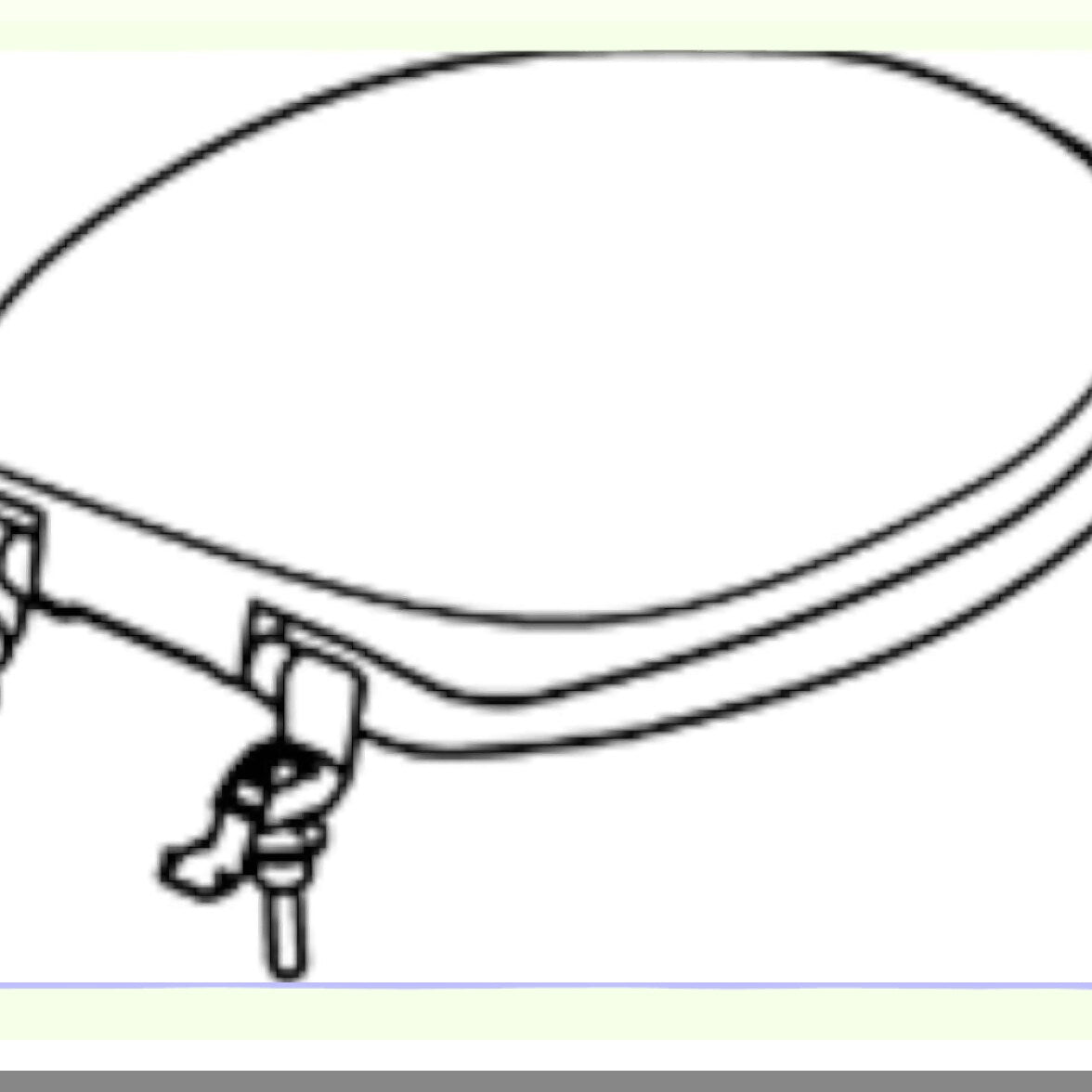 White Tet Seat and Cover Assembly