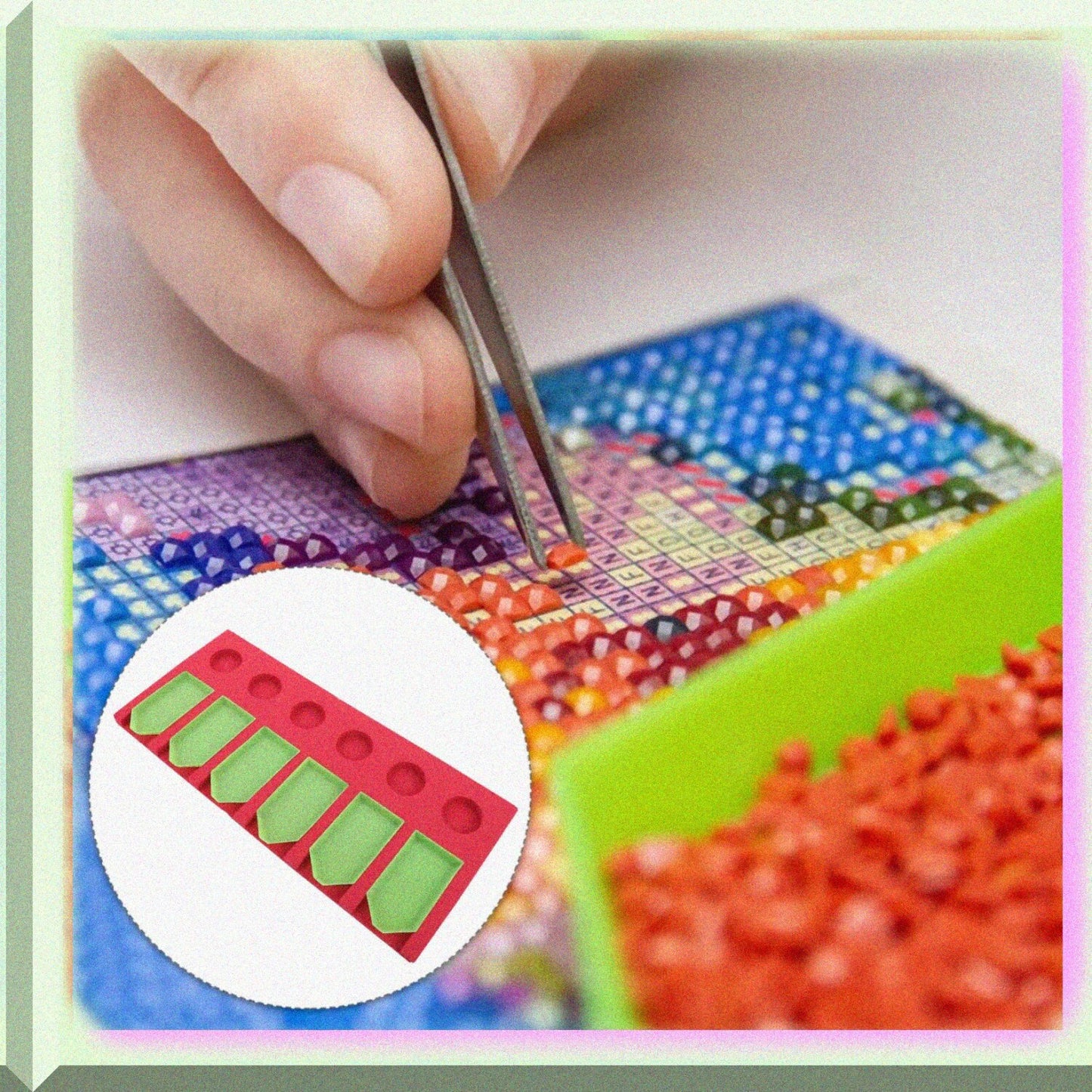 Bead Sorting Storage Tray Set 6 Trays