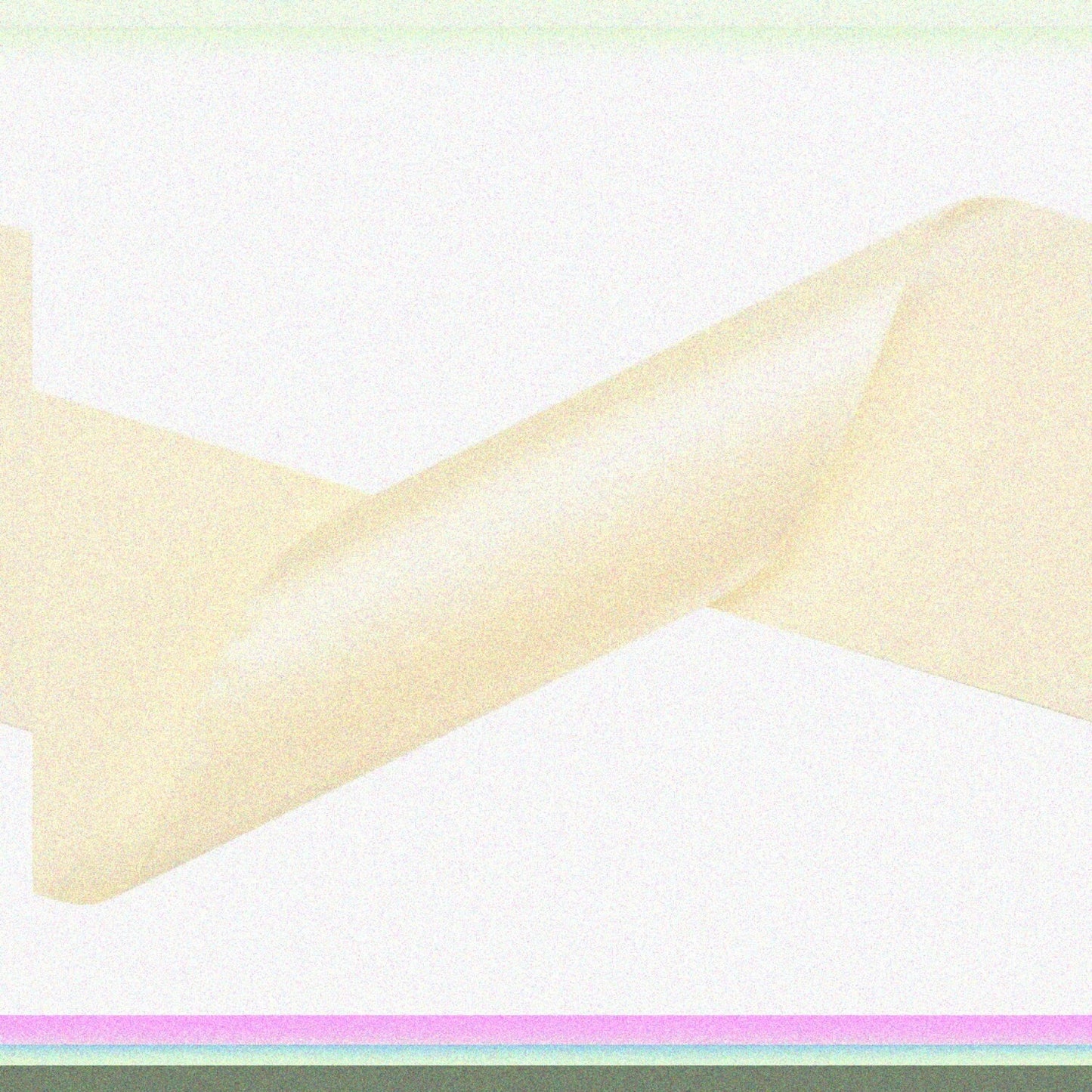 Double Face Ribbon Roll 4 Inch Ivory 5 Yards