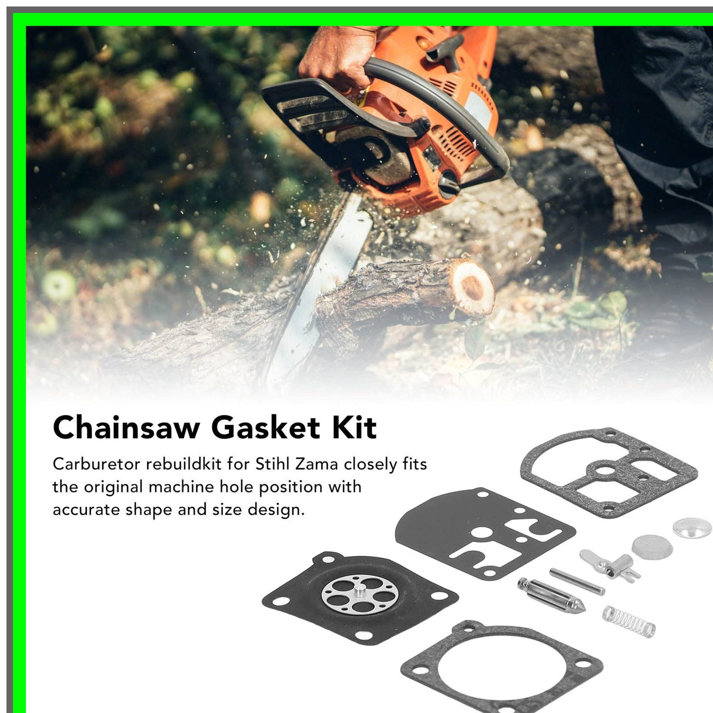 Stihl Zama Chainsaw Carburetor Rebuild Kit for Model 009 010 011 012 011AV