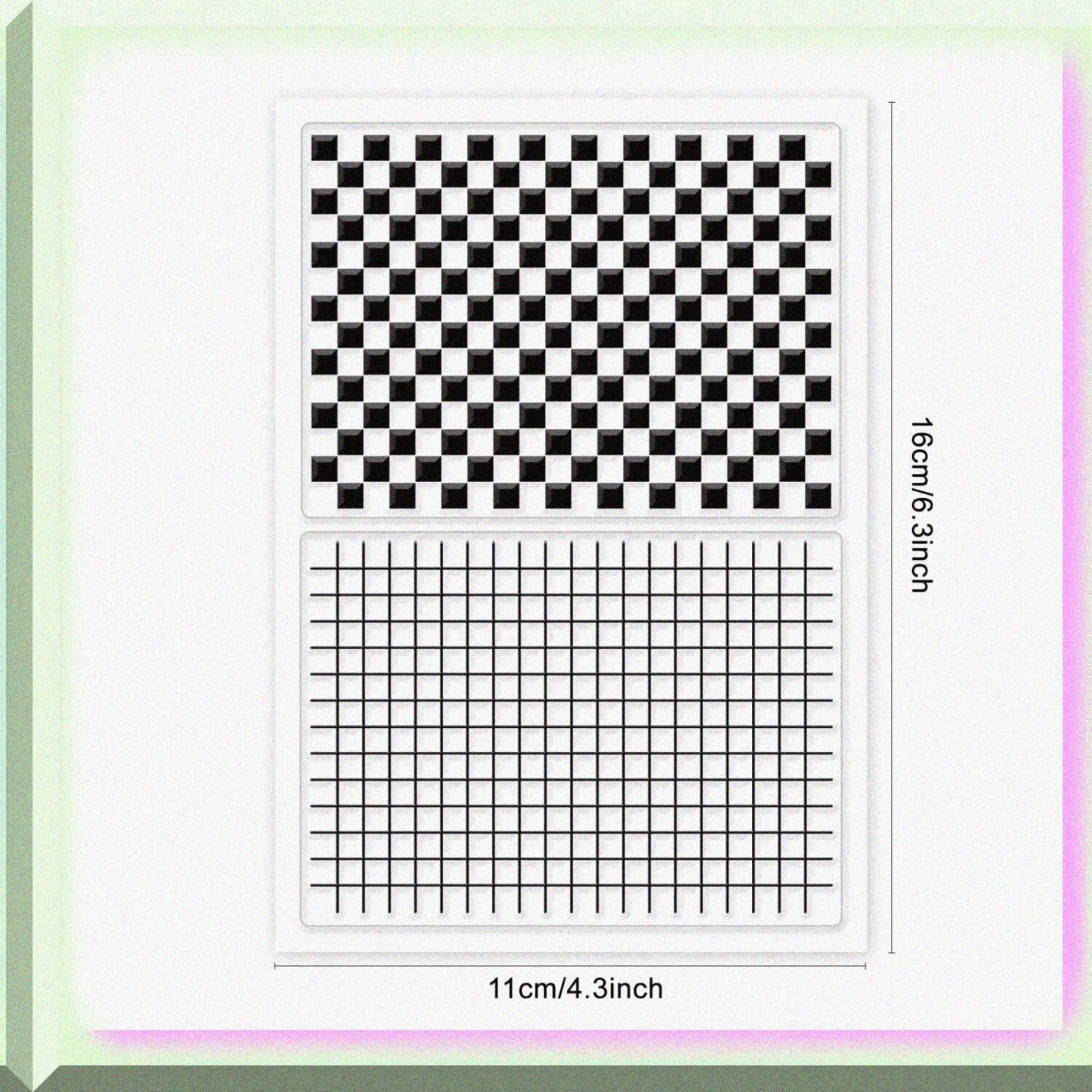 Tartan Clear Stamps Checkerboard Lattice Background