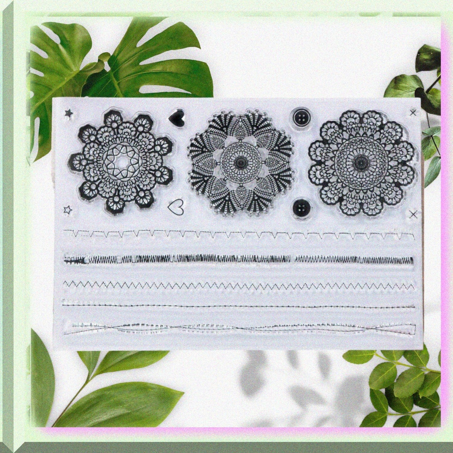 Clear Silicone Stamps for Card Making and Scrapbooking