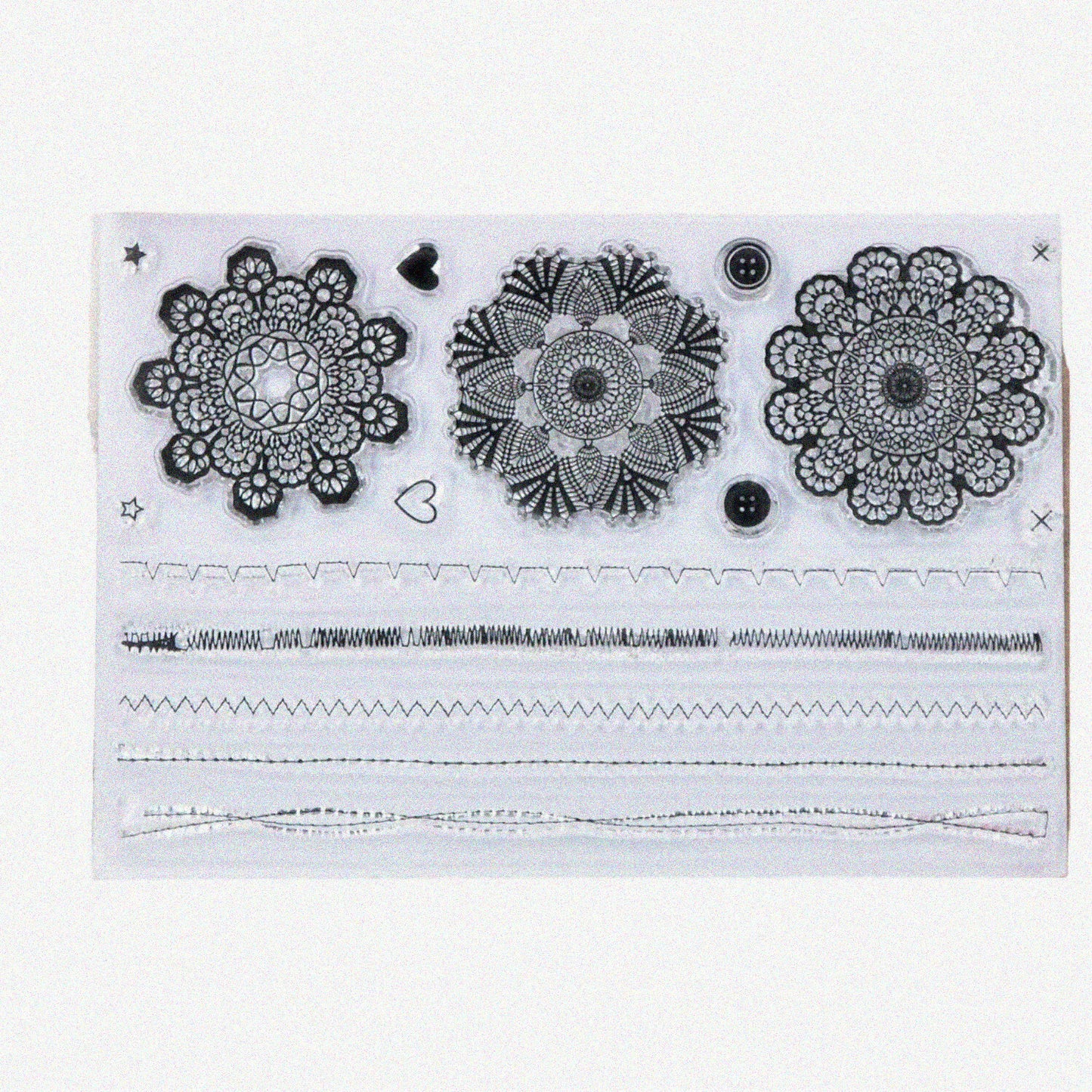 Clear Silicone Stamps for Card Making and Scrapbooking