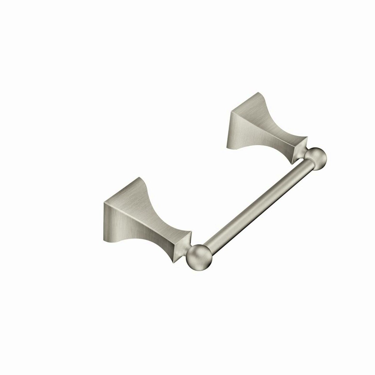 Brushed Nickel Double Post Pivoting Toilet Paper Holder