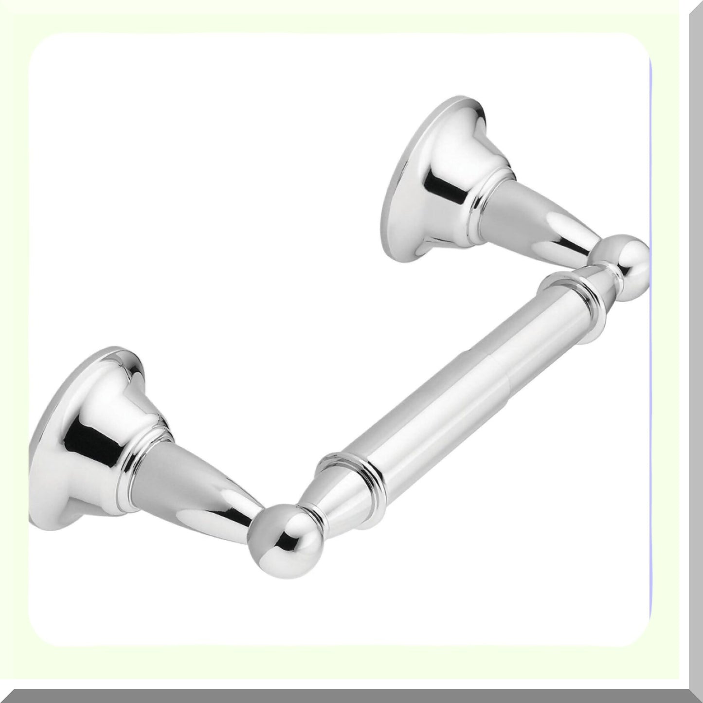 Sage Chrome Paper Holder, 9.76 x 3.44 x 2.38 in