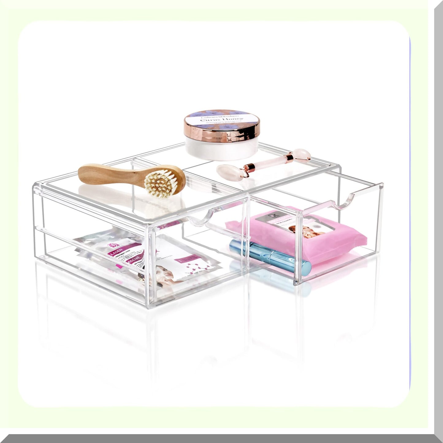 Large Stackable Acrylic Drawers for Makeup and Storage