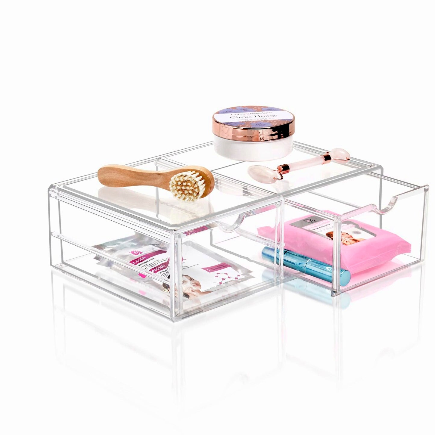 Large Stackable Acrylic Drawers for Makeup and Storage