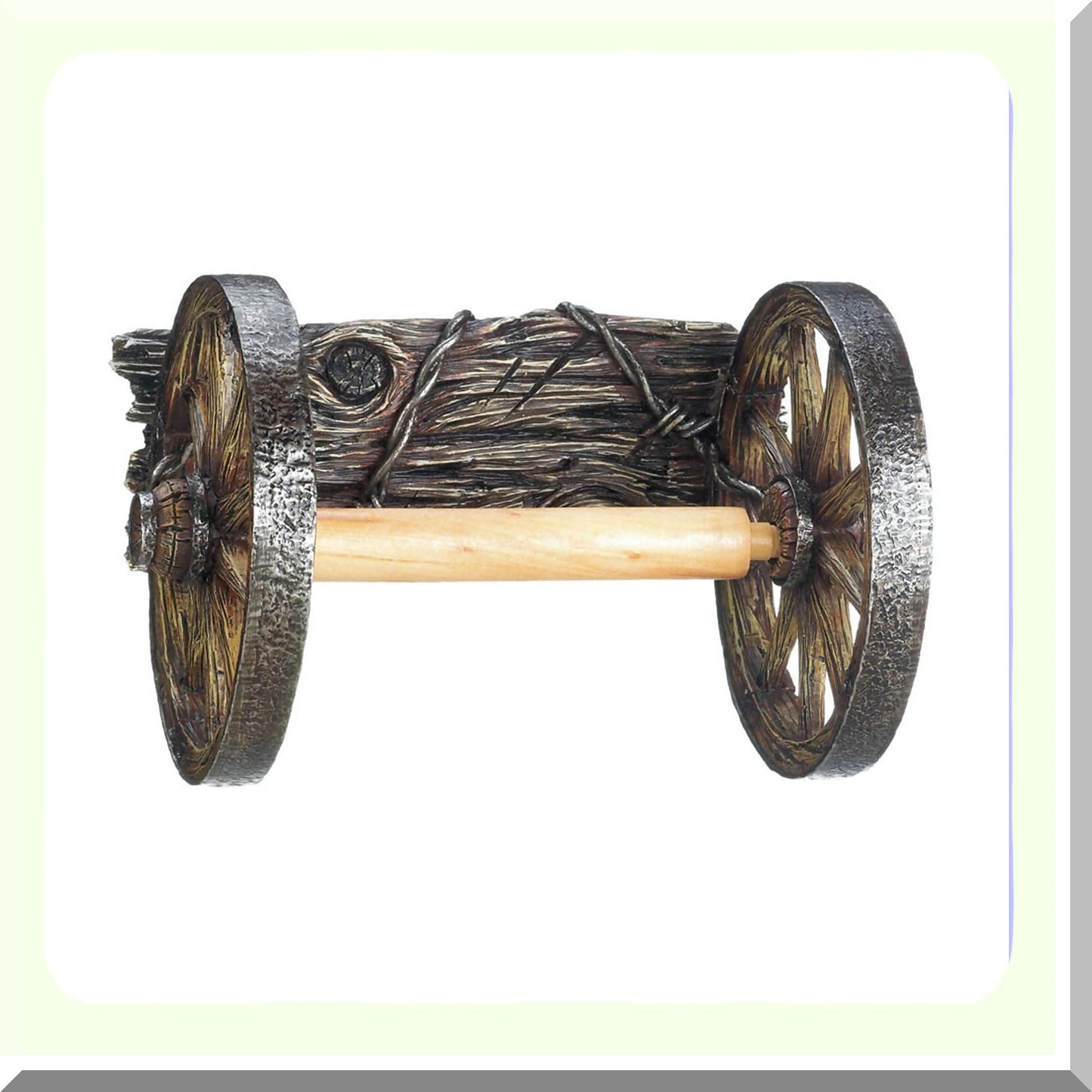 Wall Mounted Wagon Wheel Toilet Paper Holder