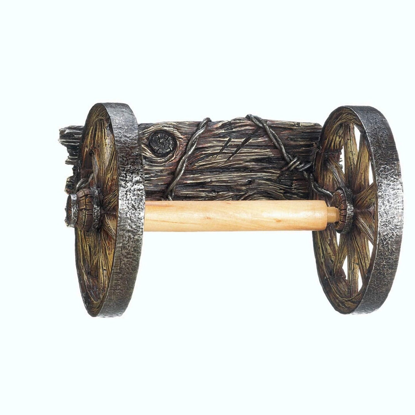 Wall Mounted Wagon Wheel Toilet Paper Holder