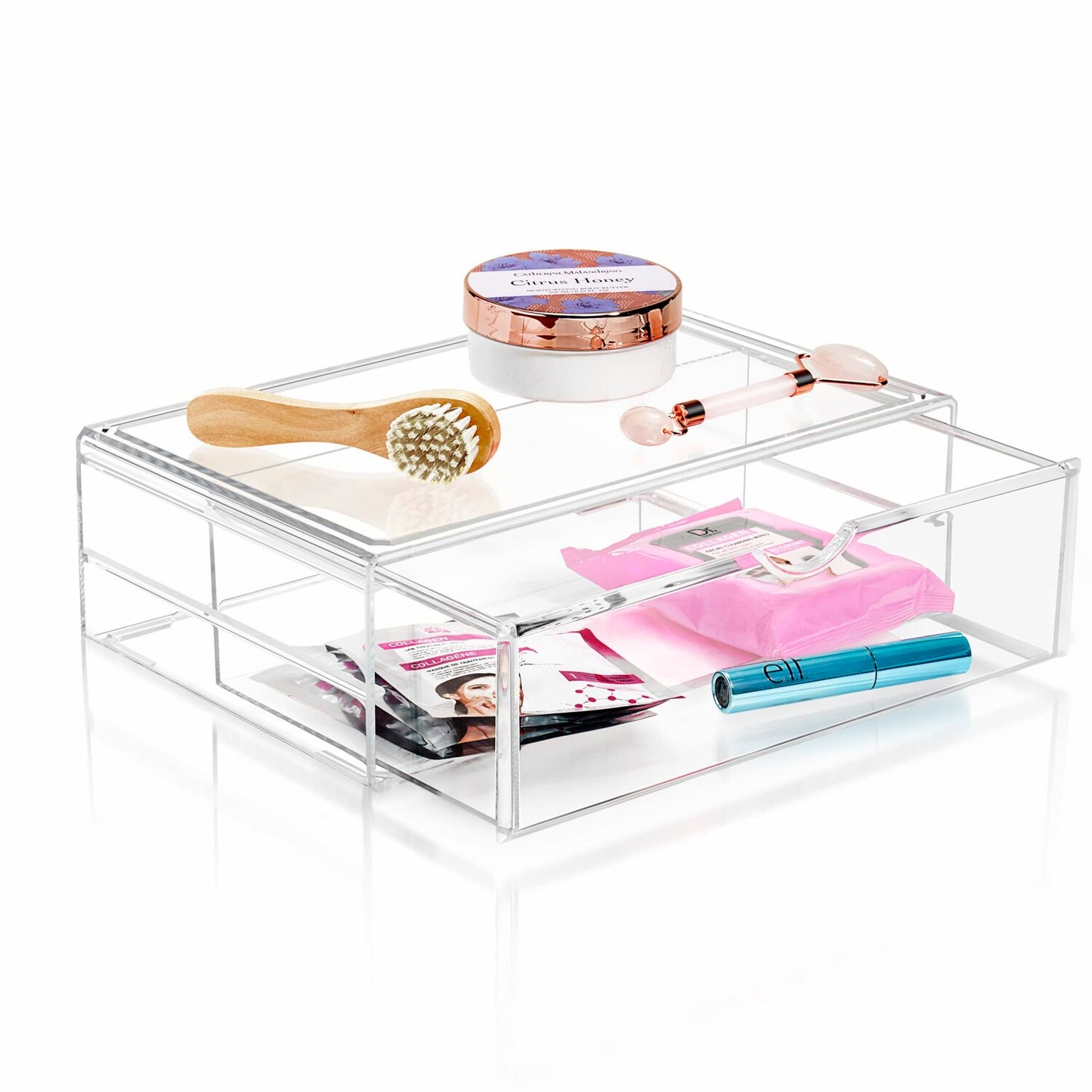 Large Stackable Acrylic Drawers for Makeup and Beauty Storage
