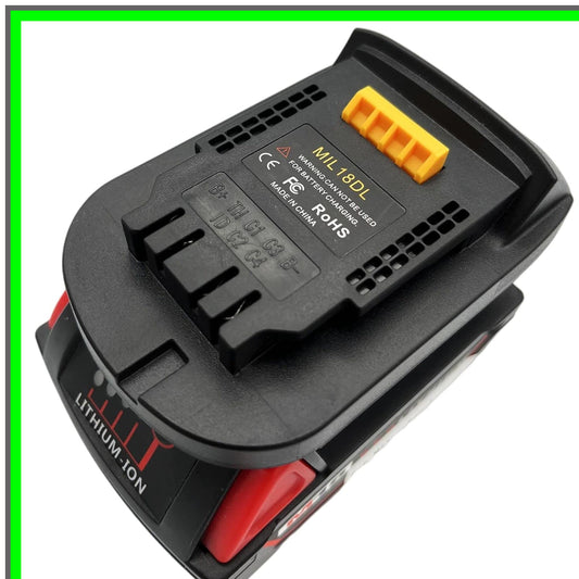 Milwaukee 18V to 20V Battery Adapter for Power Tool Lithium Conversion