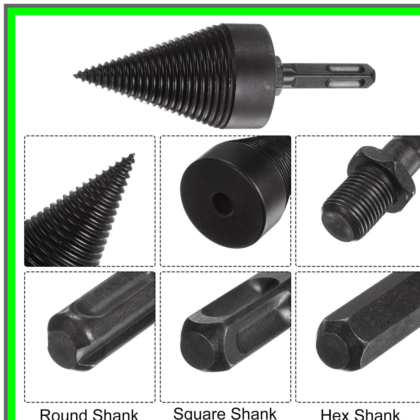 Versatile Wood Splitter Drill Bit Set for Efficient Log Cutting