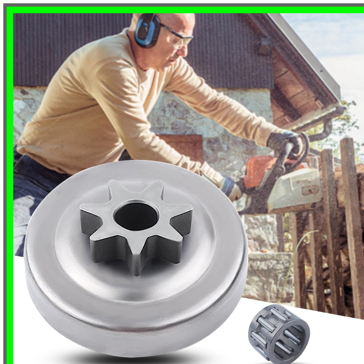 Chainsaw Spur Sprocket and Clutch Drum Needle Bearing Replacement Kit