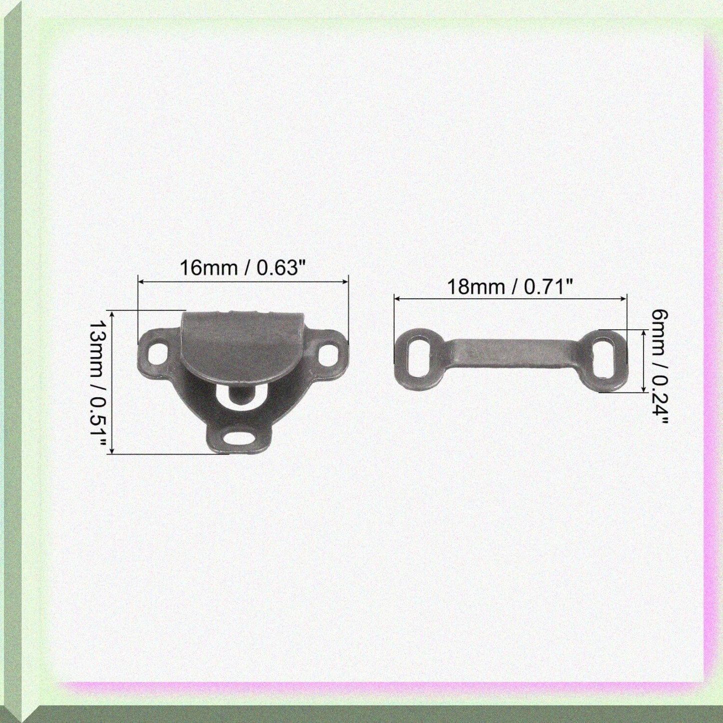 20 Sets Dark Bronze Sewing Hooks and Closures