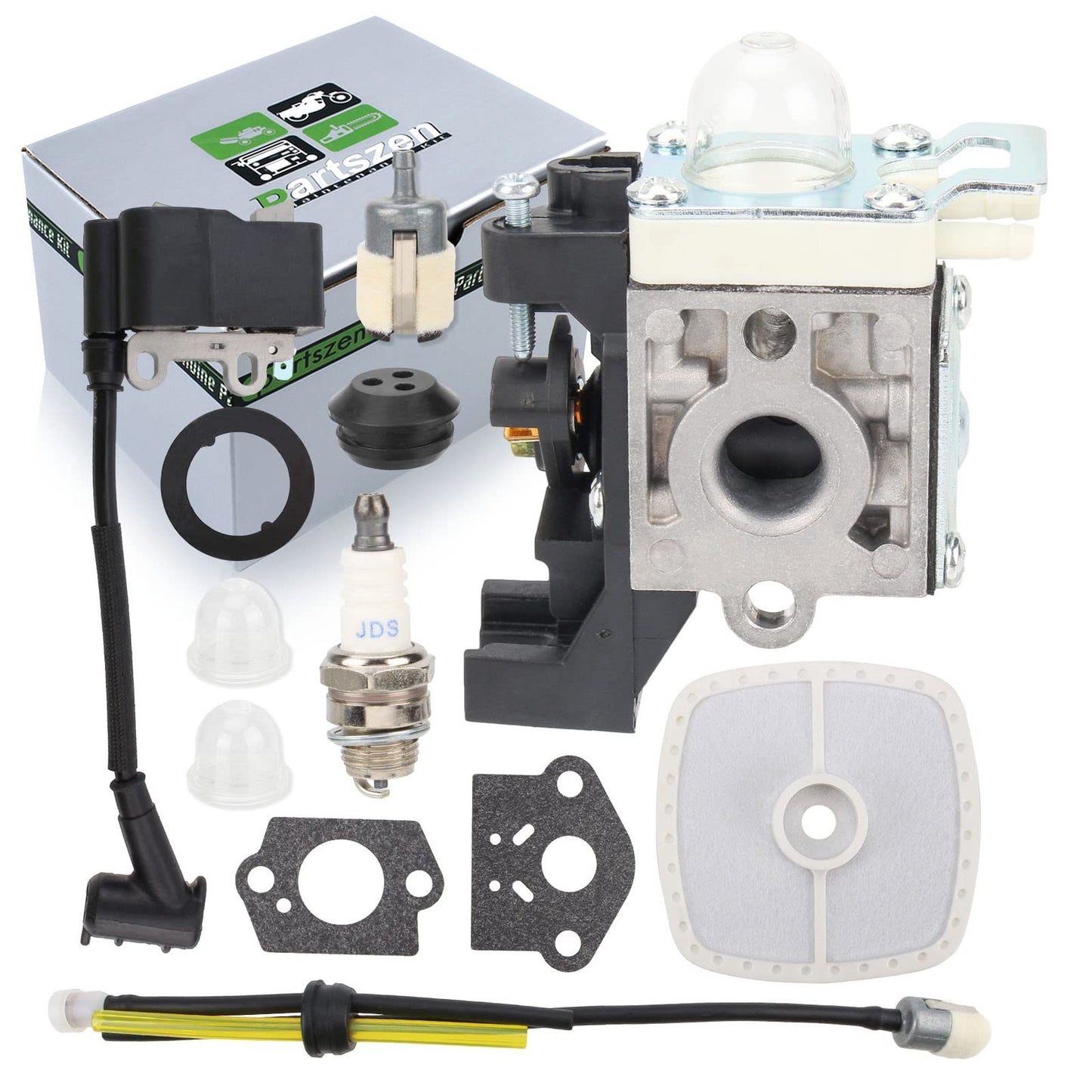 Carburetor and Ignition Coil Kit for GT225 Trimmers and SRM225 Models