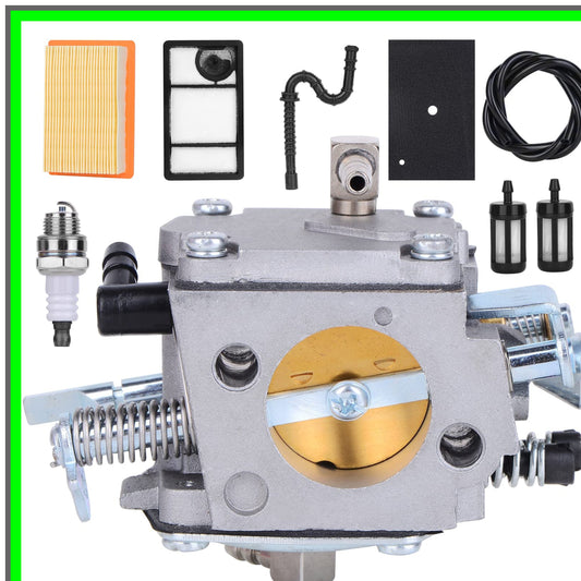 TS400 Carburetor Replacement for Concrete Cut-Off Saw with Fuel Filter and Spark Plug