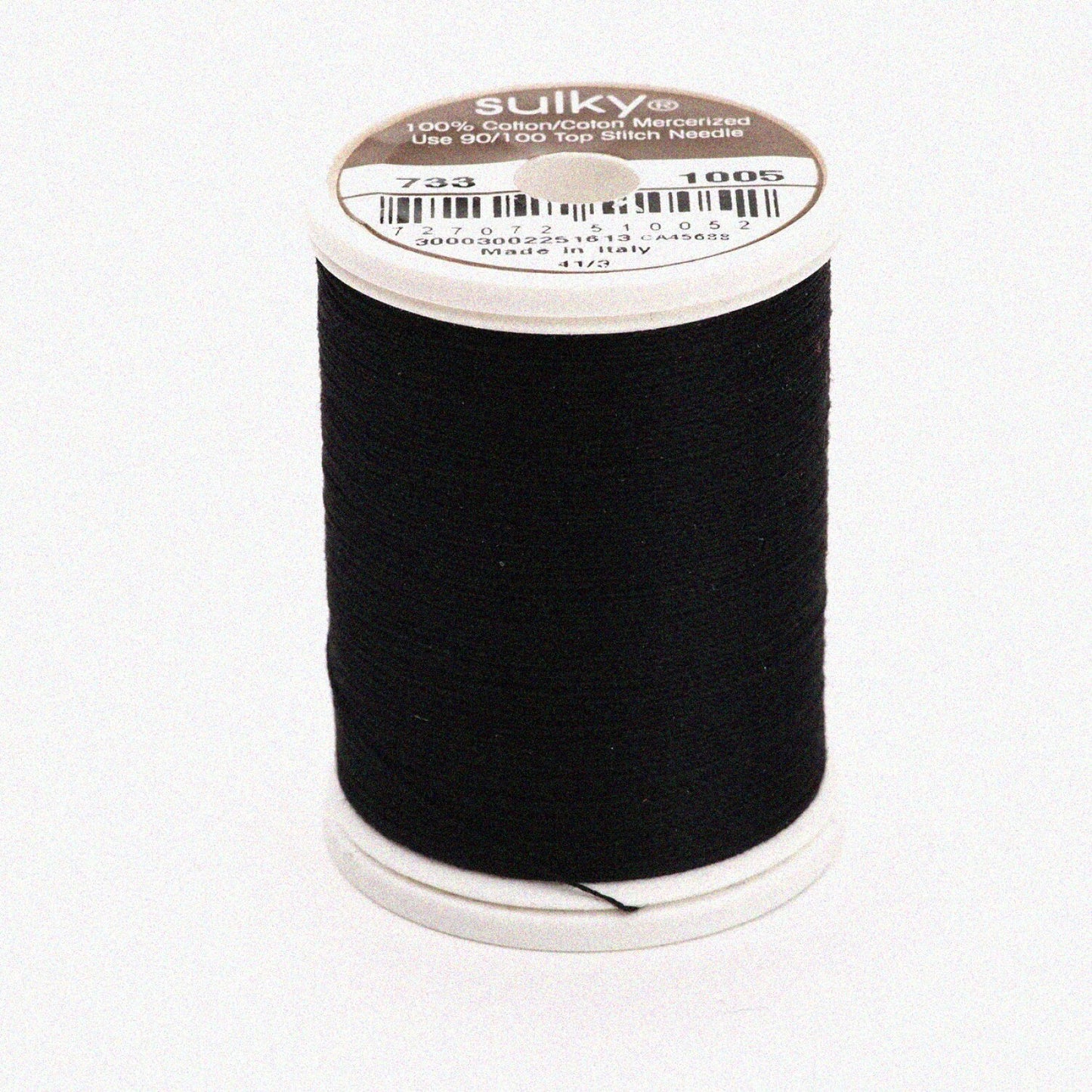 400D Cotton Thread, 30wt, Black, 500 yd