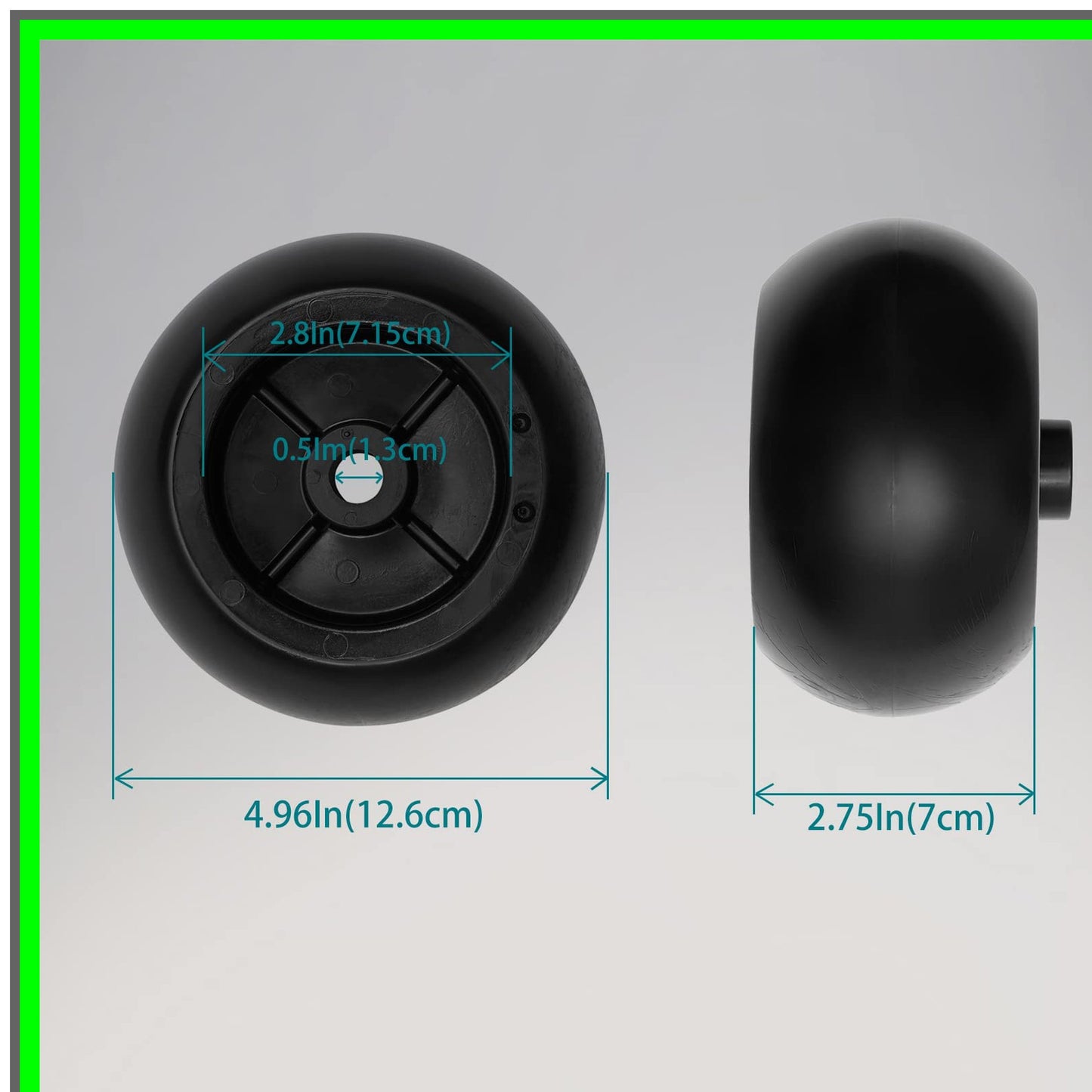 Lawn Mower Anti-Scalp Deck Wheel Kit for Cub Cadet and MTD Decks
