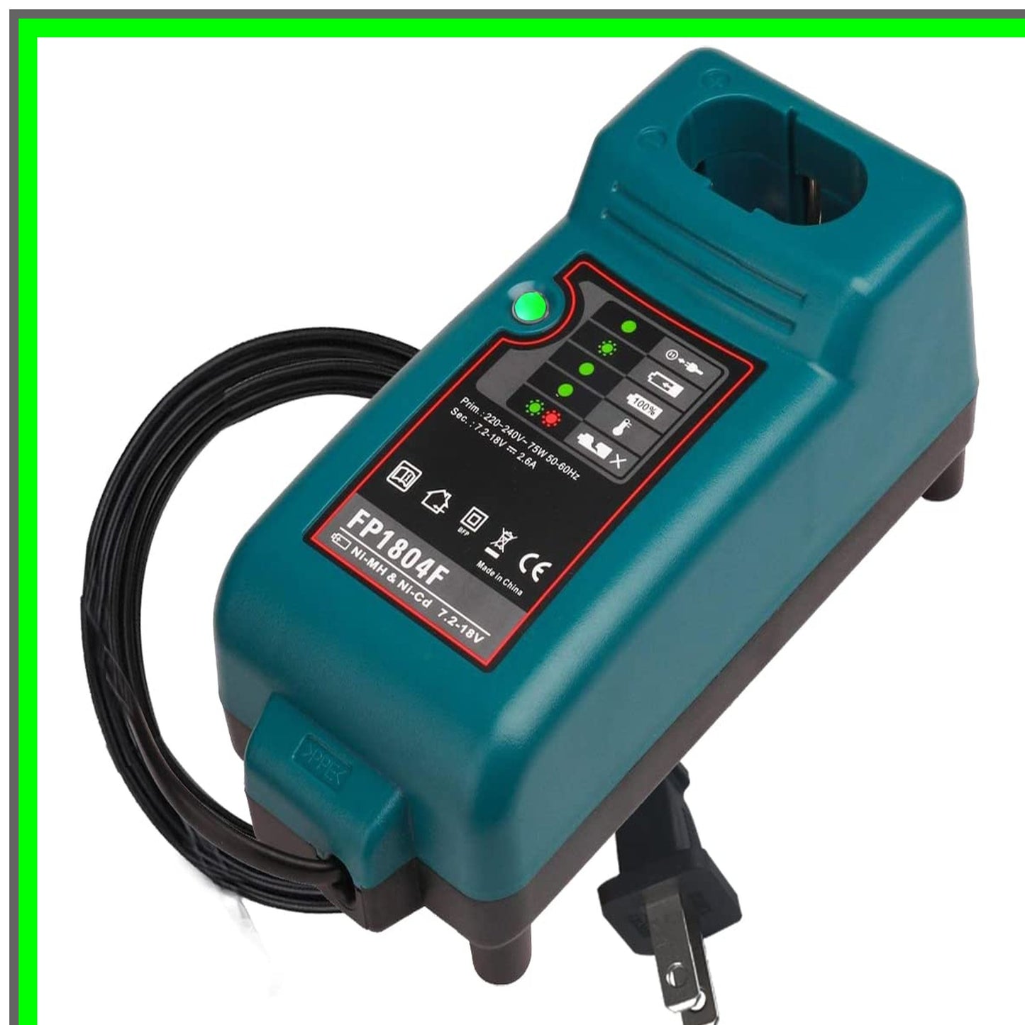 Versatile 7.2V-18V Battery Charger for Makita NI-MH NI-CD Models