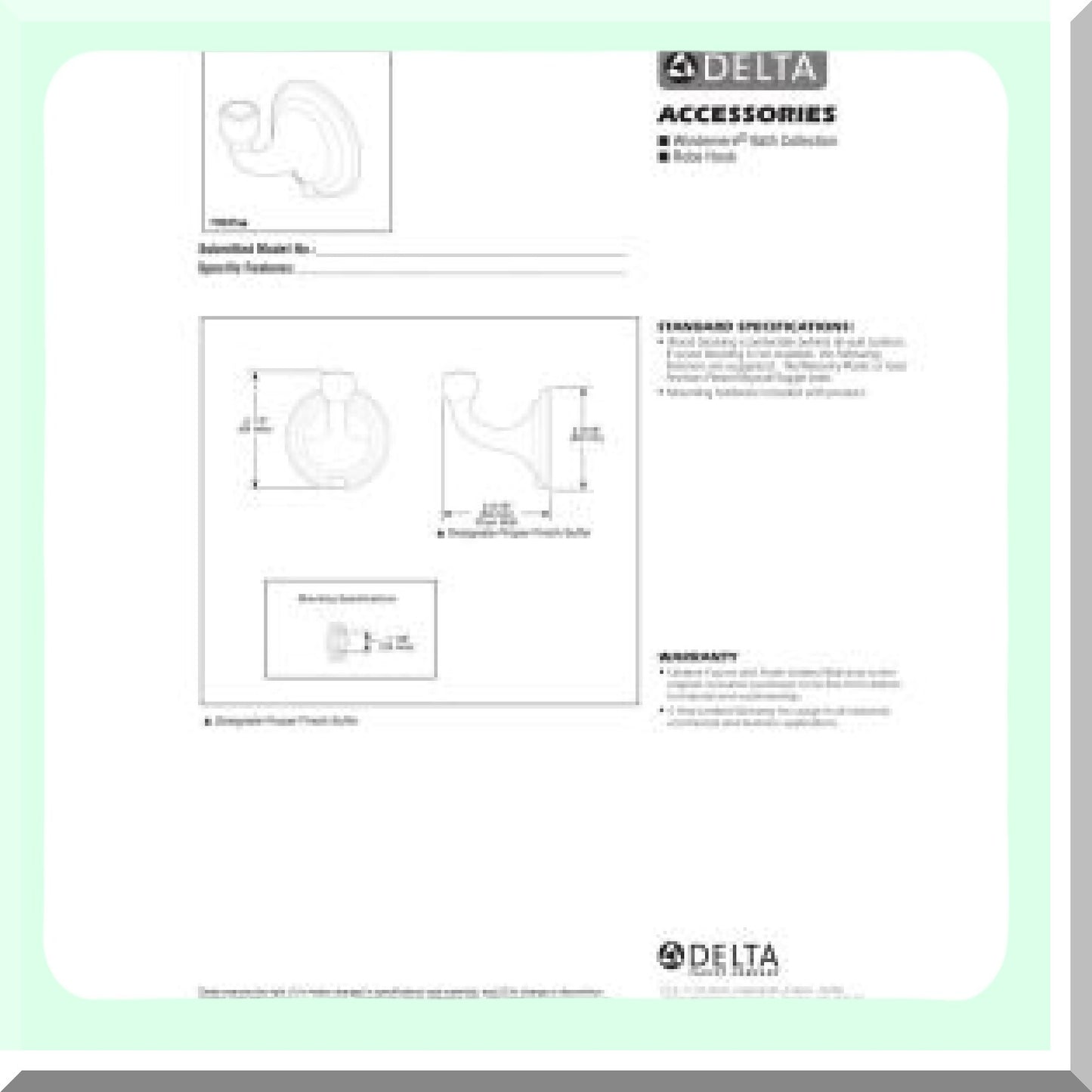 Windemere Towel Hook Rubbed Bronze